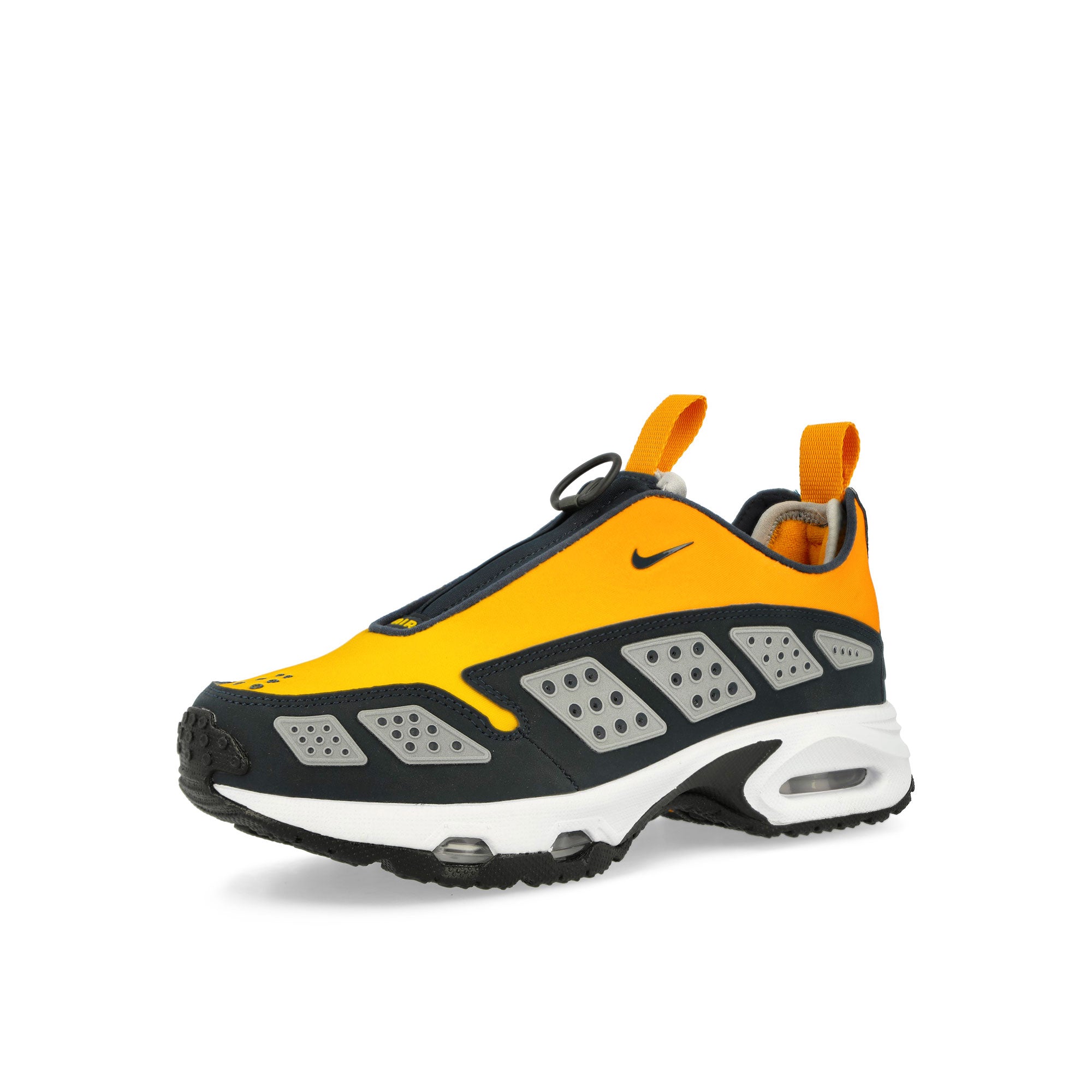 Nike W Air Max SNDR Canyon Gold / Deep Ocean - Light Smoke Grey Low Top Sneakers Close Up | Overkill