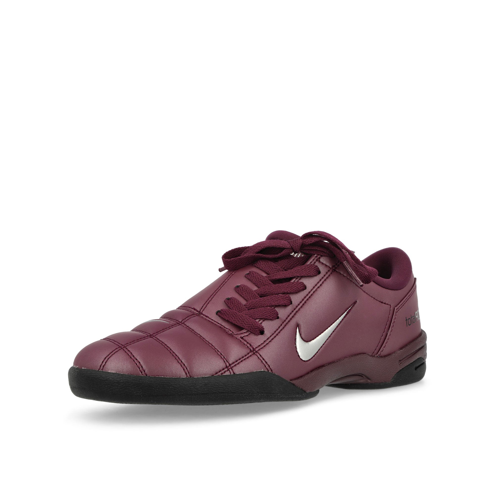Nike T90 SP Bordeaux / Metallic Silver - Black Low Top Sneakers Close Up | Overkill