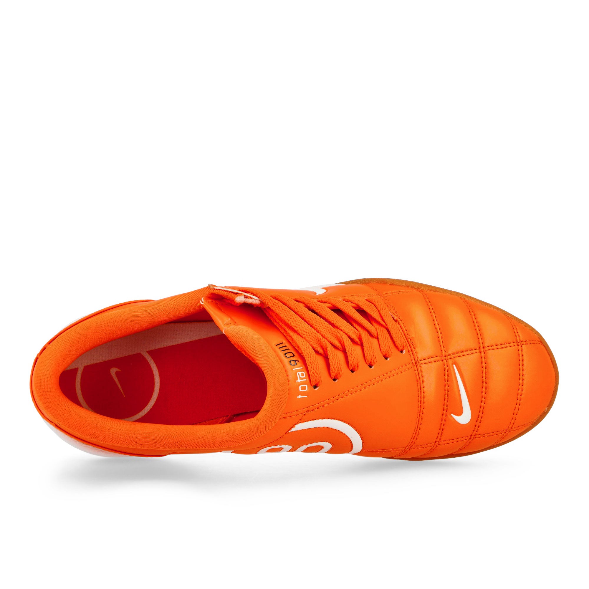 Nike T90 SP Safety Orange / White - Gum Medium Brown Low Top Sneakers Detailfoto | Overkill