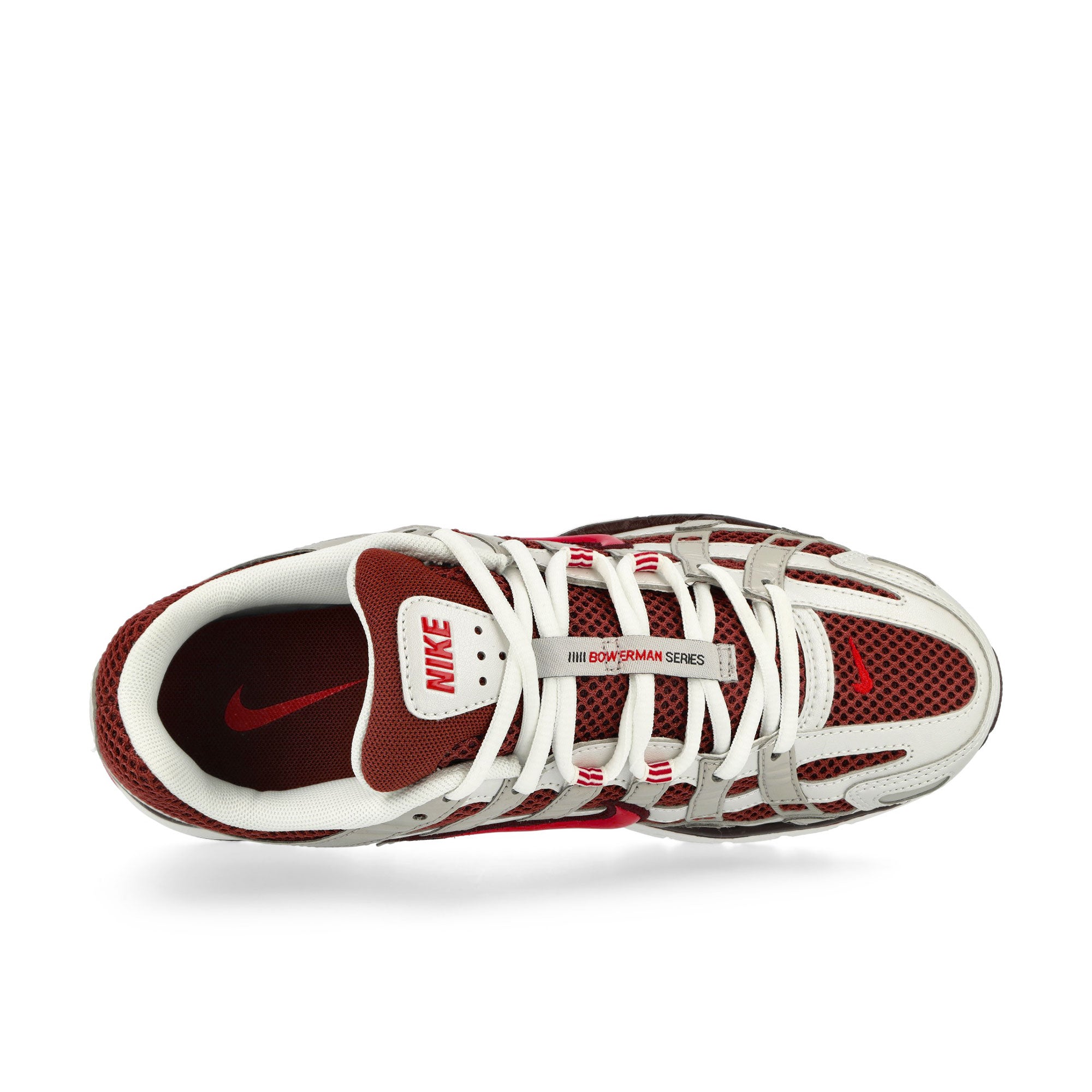 Nike W P-6000 Metallic Summit White / Fire Red - Dark Pony Low Top Sneakers Detailfoto | Overkill