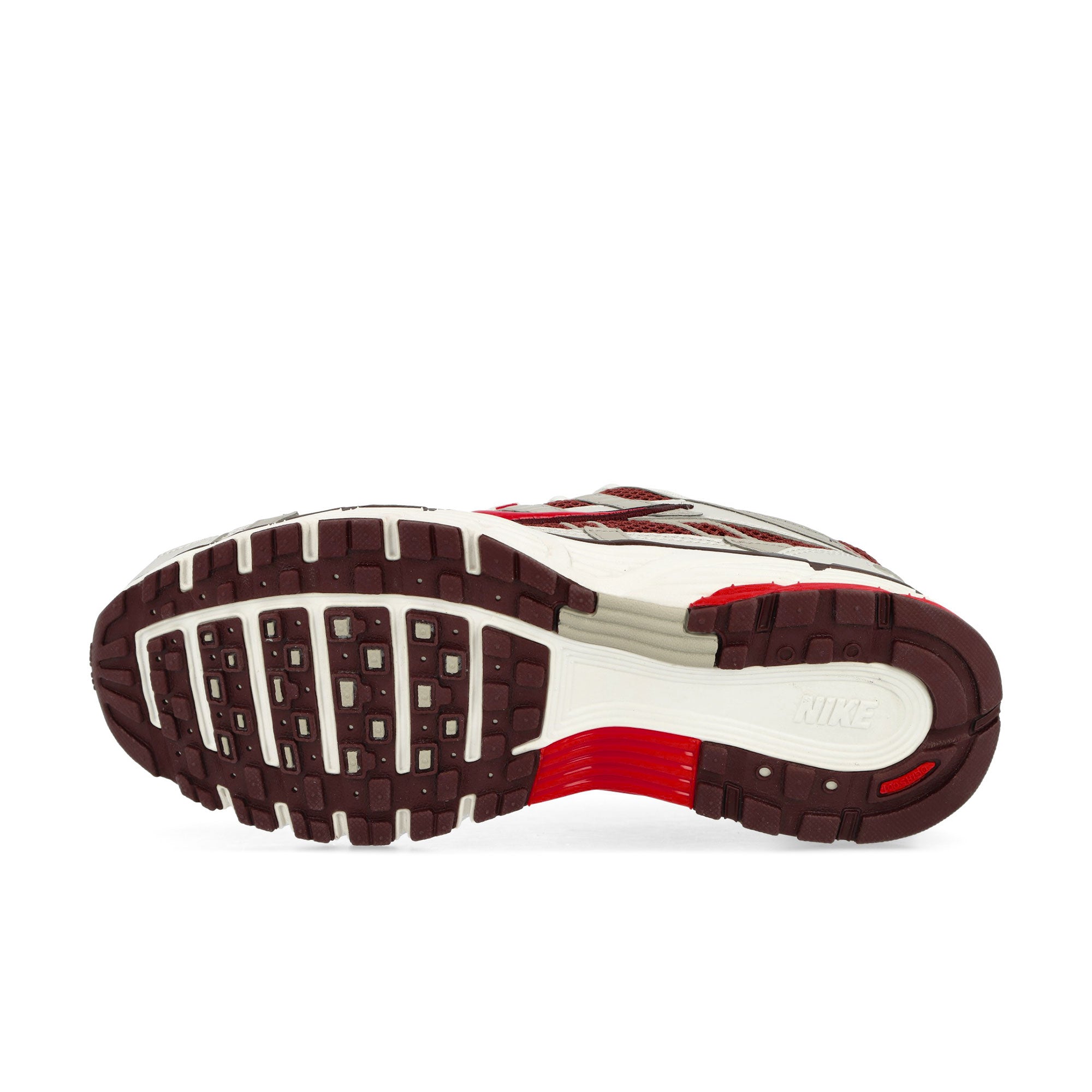 Nike W P-6000 Metallic Summit White / Fire Red - Dark Pony Low Top Sneakers Detail View 1 | Overkill