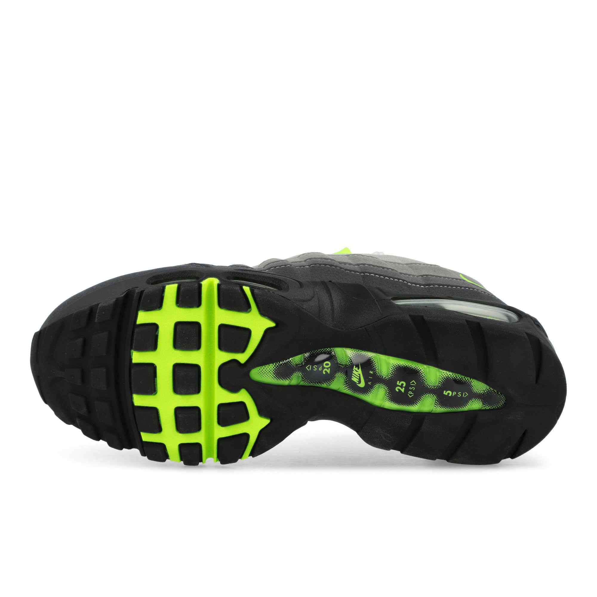 Nike Air Max 95 OG Neon Black / Neon Yellow-Cool Grey Low Top Sneakers HM4740 001 Detail View 1 | Overkill
