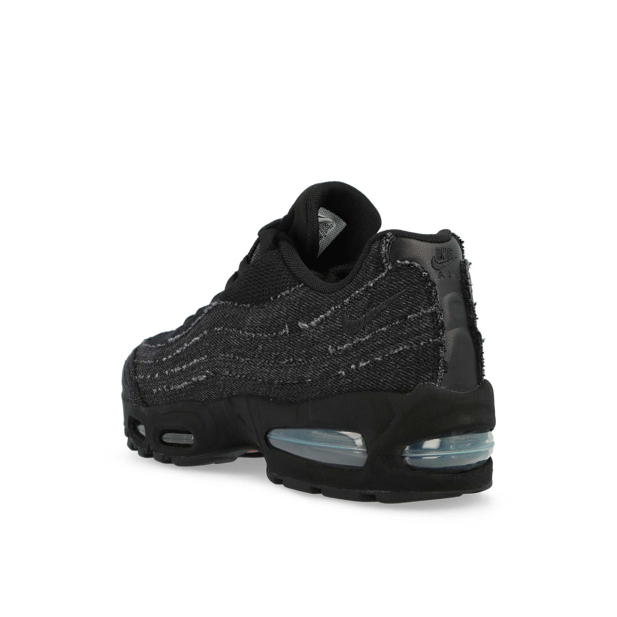Nike Air Max 95 OG Black / Black - Anthracite - Gym Red Low Top Sneakers HM4743 001 Close-up | Overkill