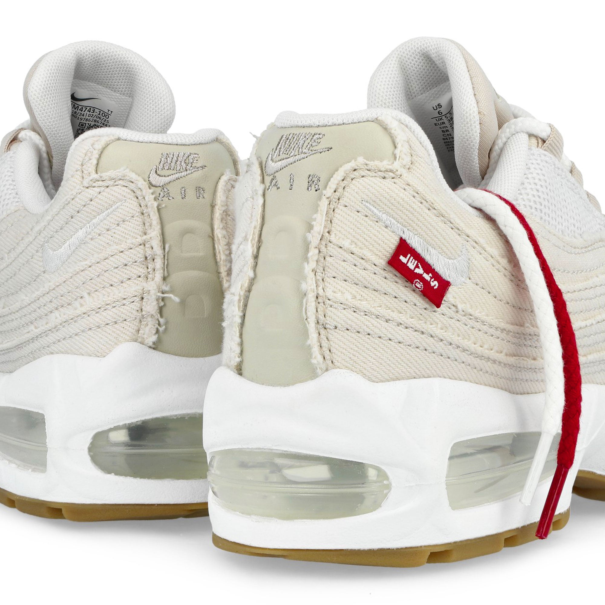 Nike Air Max 95 OG Light Orewood Brown / White - Gym Red Low Top Sneakers HM4743 100 Material | Overkill