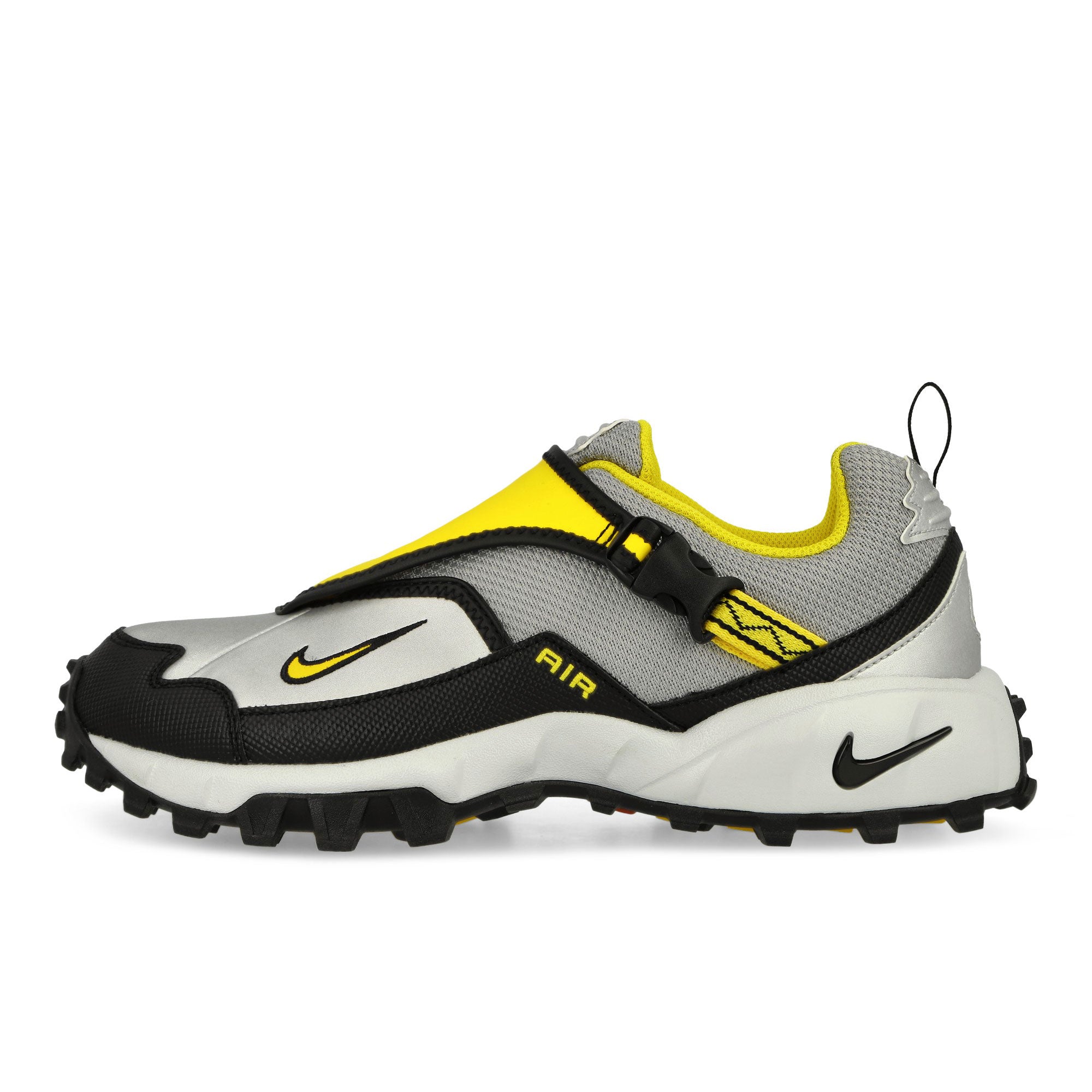 Nike ACG Phassad Black / Yellow Zest - Metallic Silver Low Top Sneakers HM7133 001 | Overkill