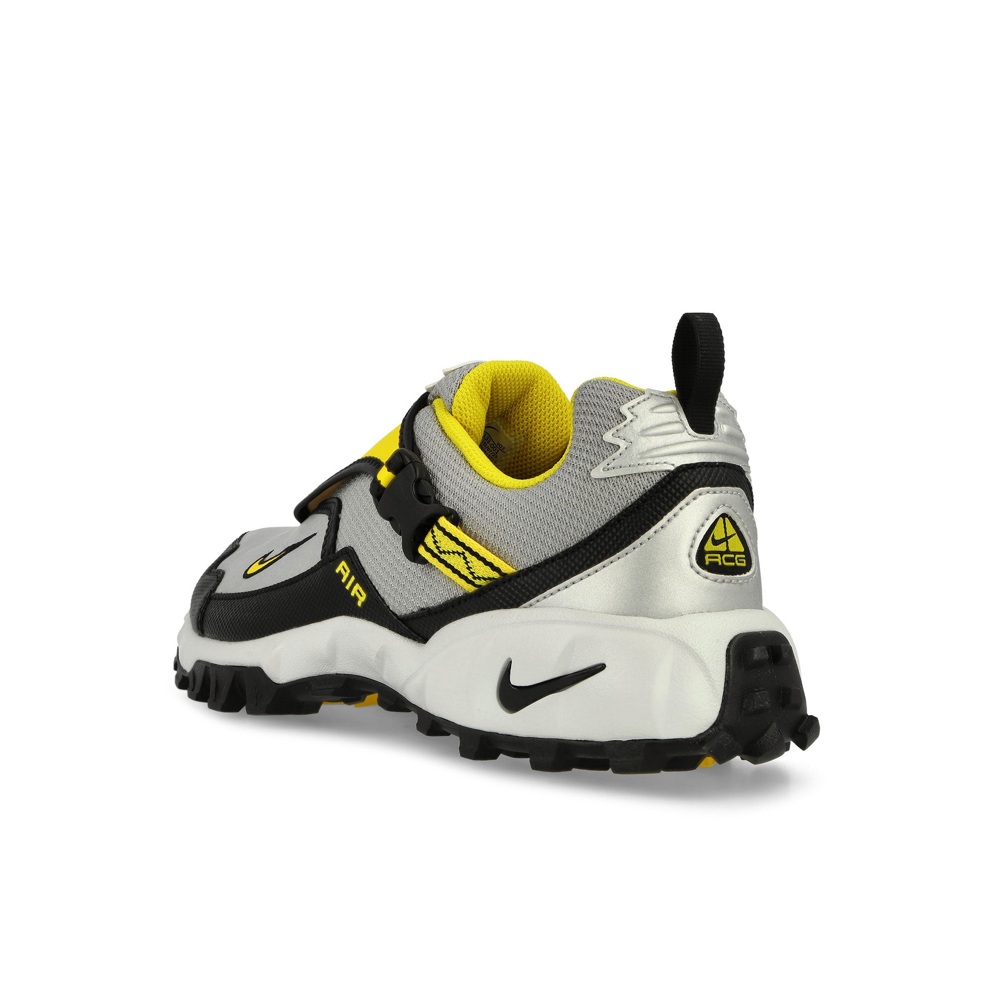 Nike ACG Phassad Black / Yellow Zest - Metallic Silver Low Top Sneakers HM7133 001 Material | Overkill