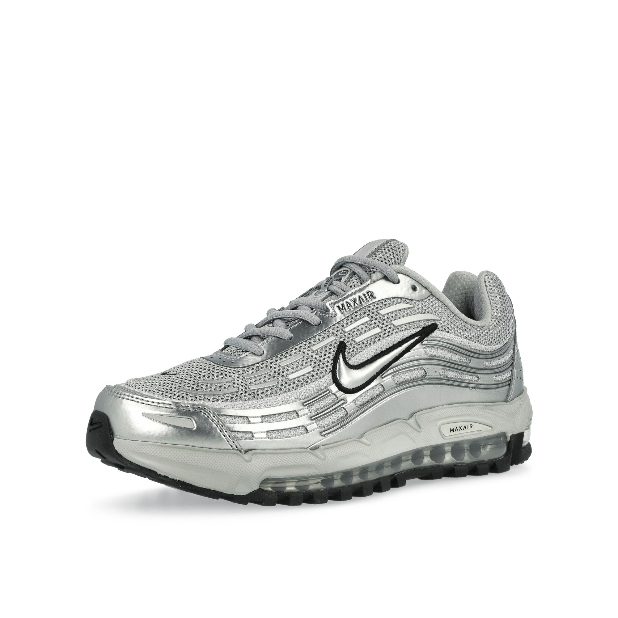 Nike Air Max TL 2.5 Flat Silver / Metallic Silver Low Top Sneakers Close Up | Overkill