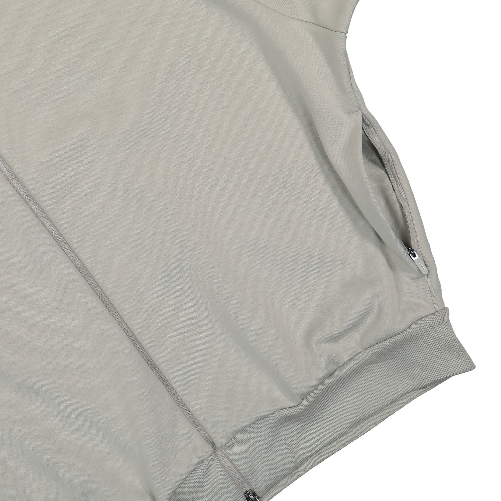 adidas One Basketball Fleece Track Jacket Metal Grey Track Jackets Detailfoto | Overkill