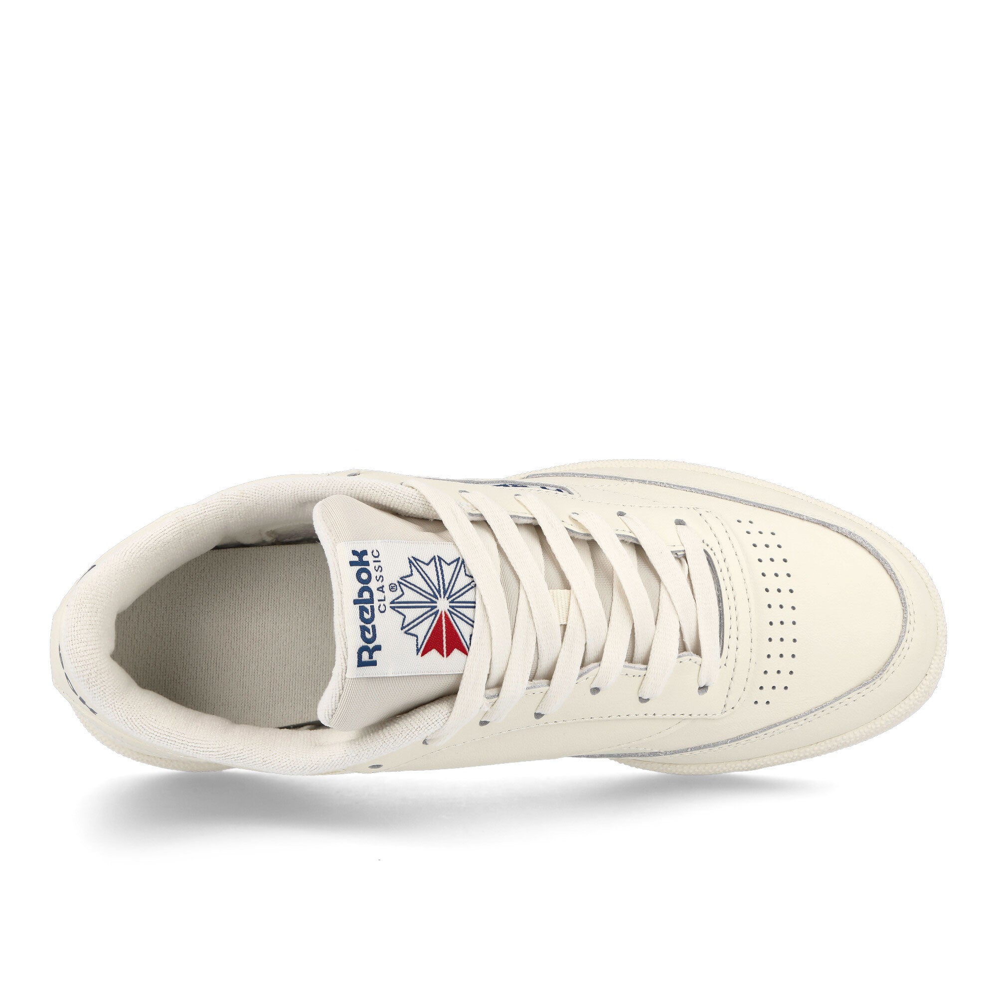Reebok Club C 85 Chalk / Chalk / Classic Cobalt Low Top Sneakers Detailfoto | Overkill