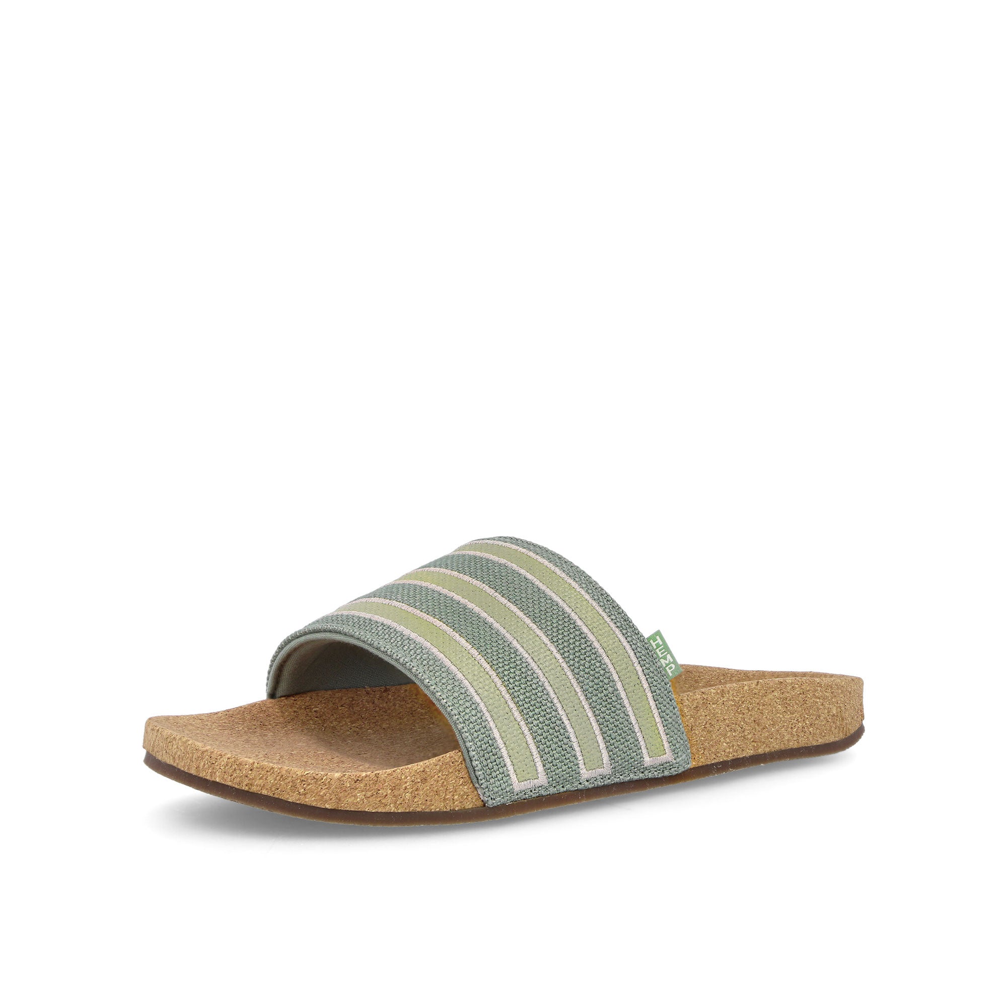 adidas Adilette Silver Green / Metallic Grey / Gum 5 Slides, Sandals & Slippers Close Up | Overkill