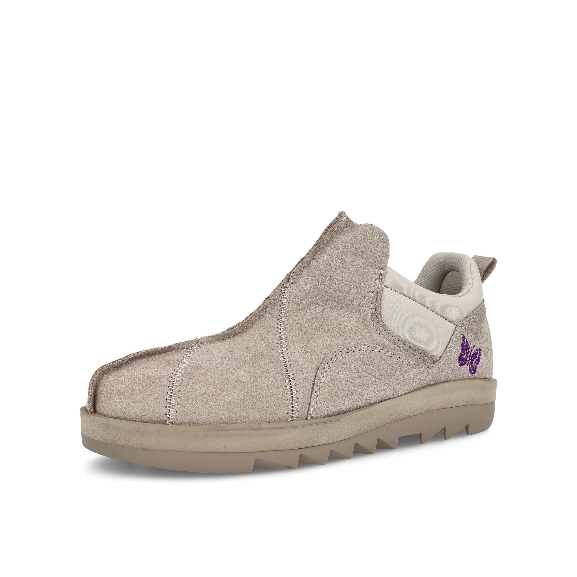 Reebok Beatnik Moc Modern Beige / Sand Beige / Extreme Purple Low Top Sneakers Close Up | Overkill