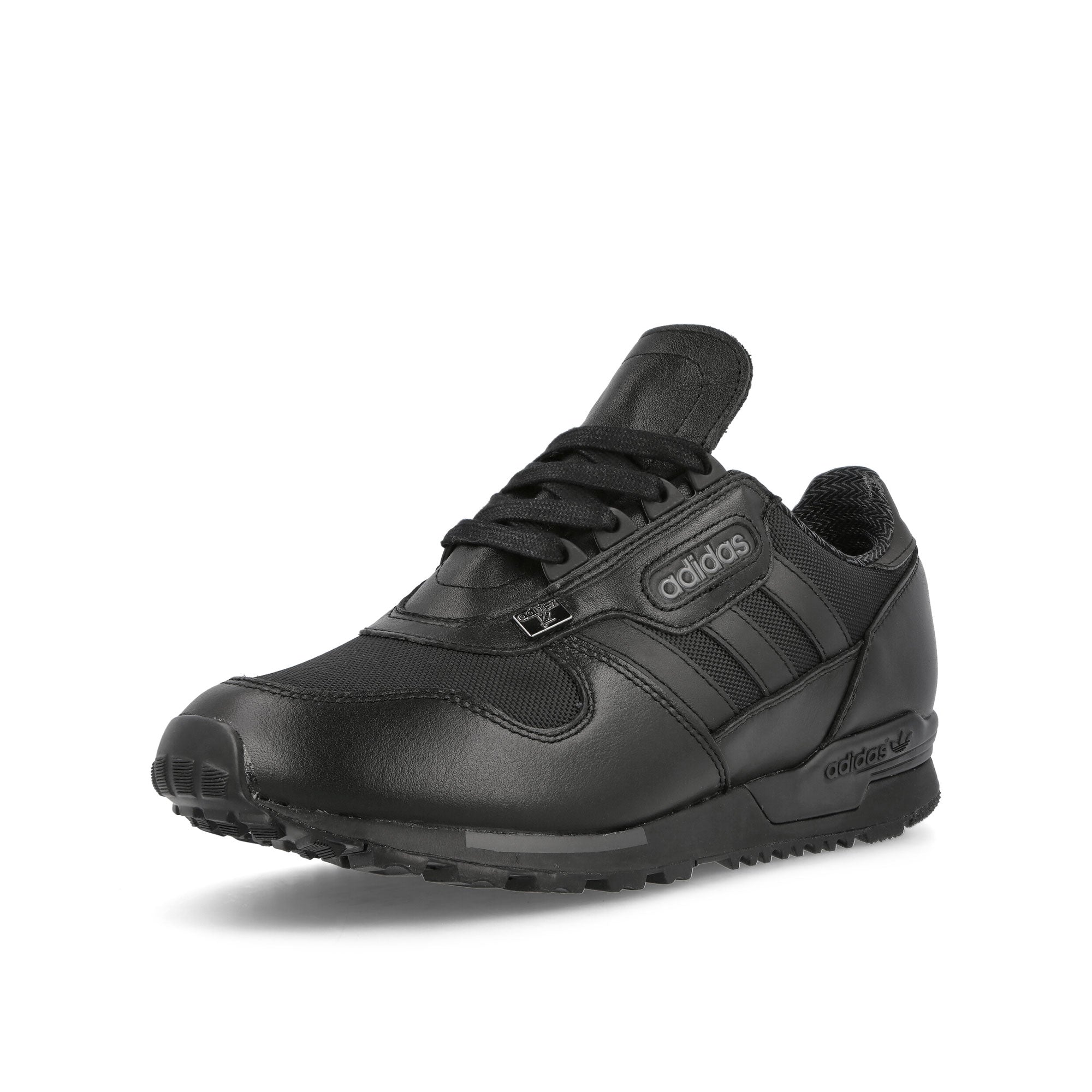 adidas Hartness SPZL Core Black-Core Black-Core Black Low Top Sneakers Close Up | Overkill