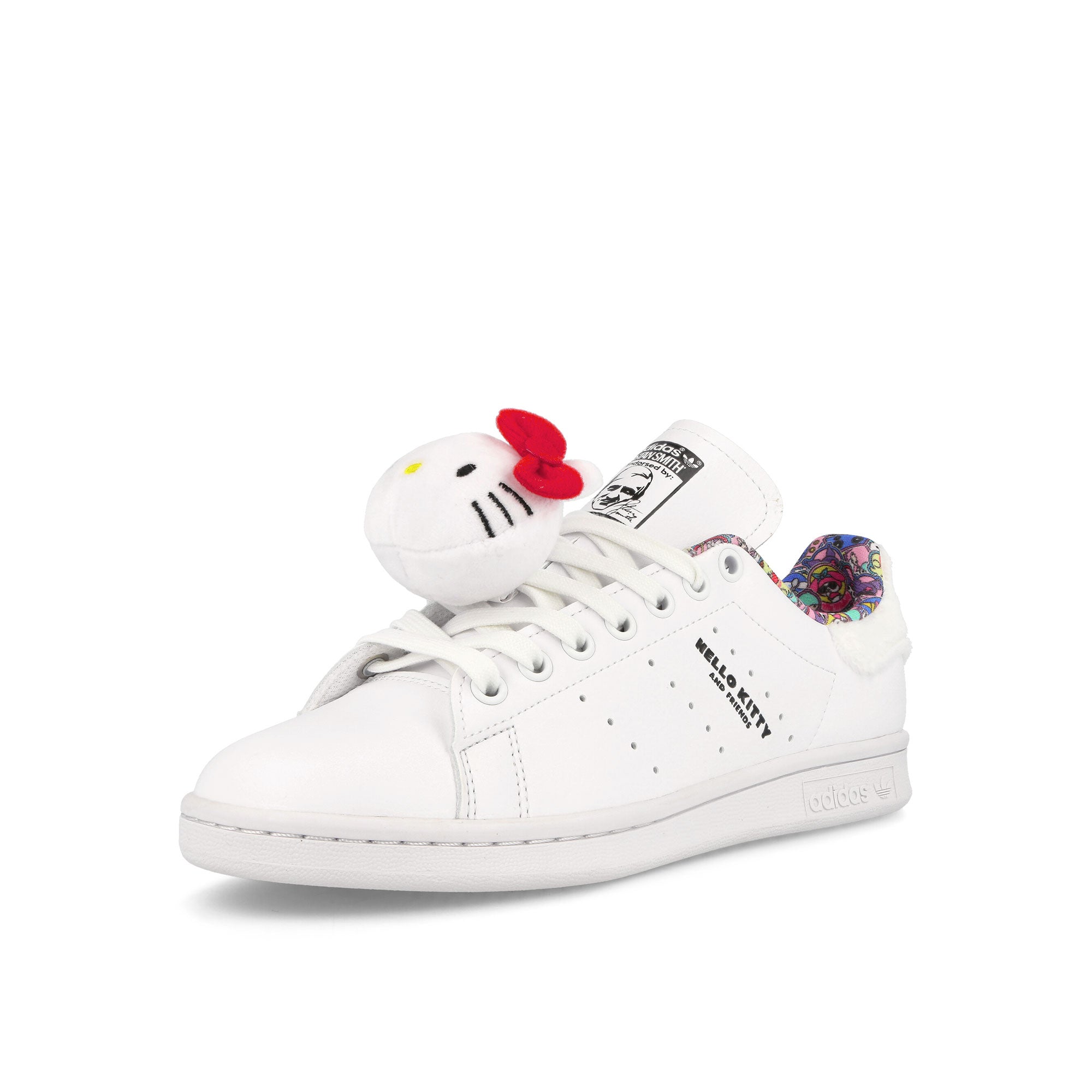 adidas Stan Smith W Footwear White-Core Black-Light Flash Red Low Top Sneakers Close Up | Overkill