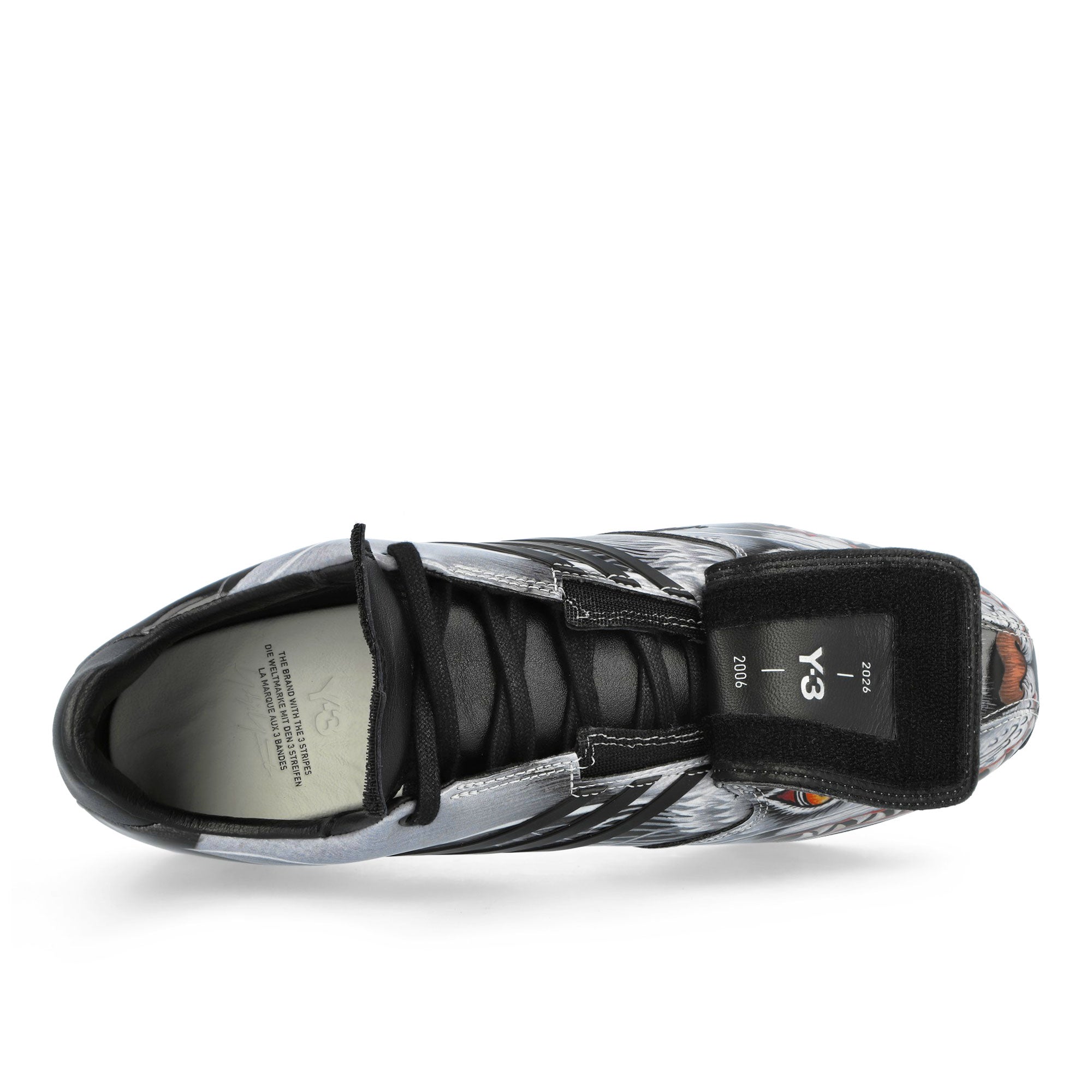 Y-3 F50 Tunit Beast Black / Black / Grey Three Low Top Sneakers HP9981 Detail View 1 | Overkill