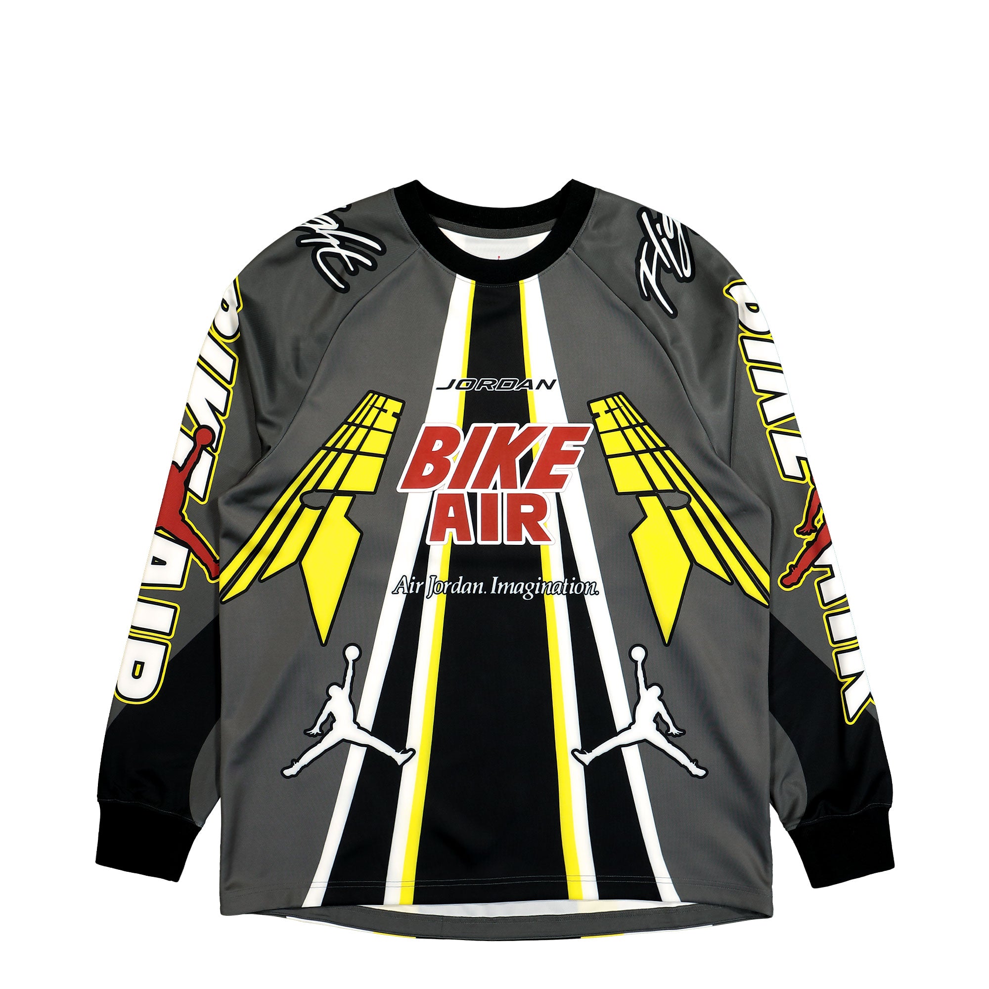 Jordan Bike Jersey Iron Grey / Black / Cinnabar Longsleeves HQ1729 068 | Overkill