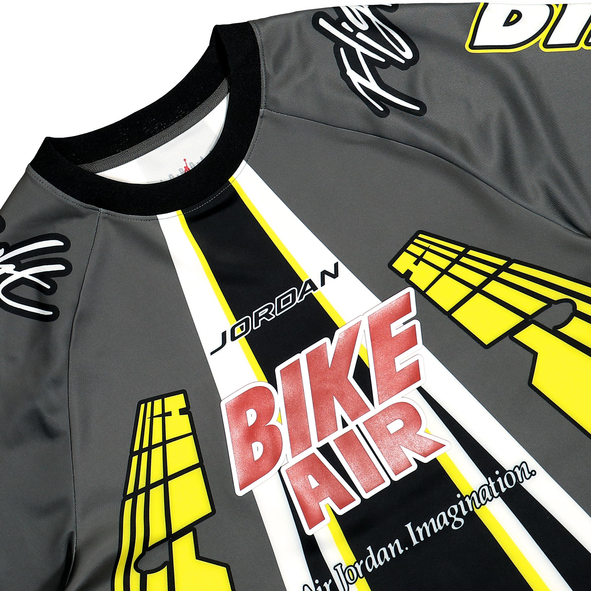 Jordan Bike Jersey Iron Grey / Black / Cinnabar Longsleeves Material | Overkill