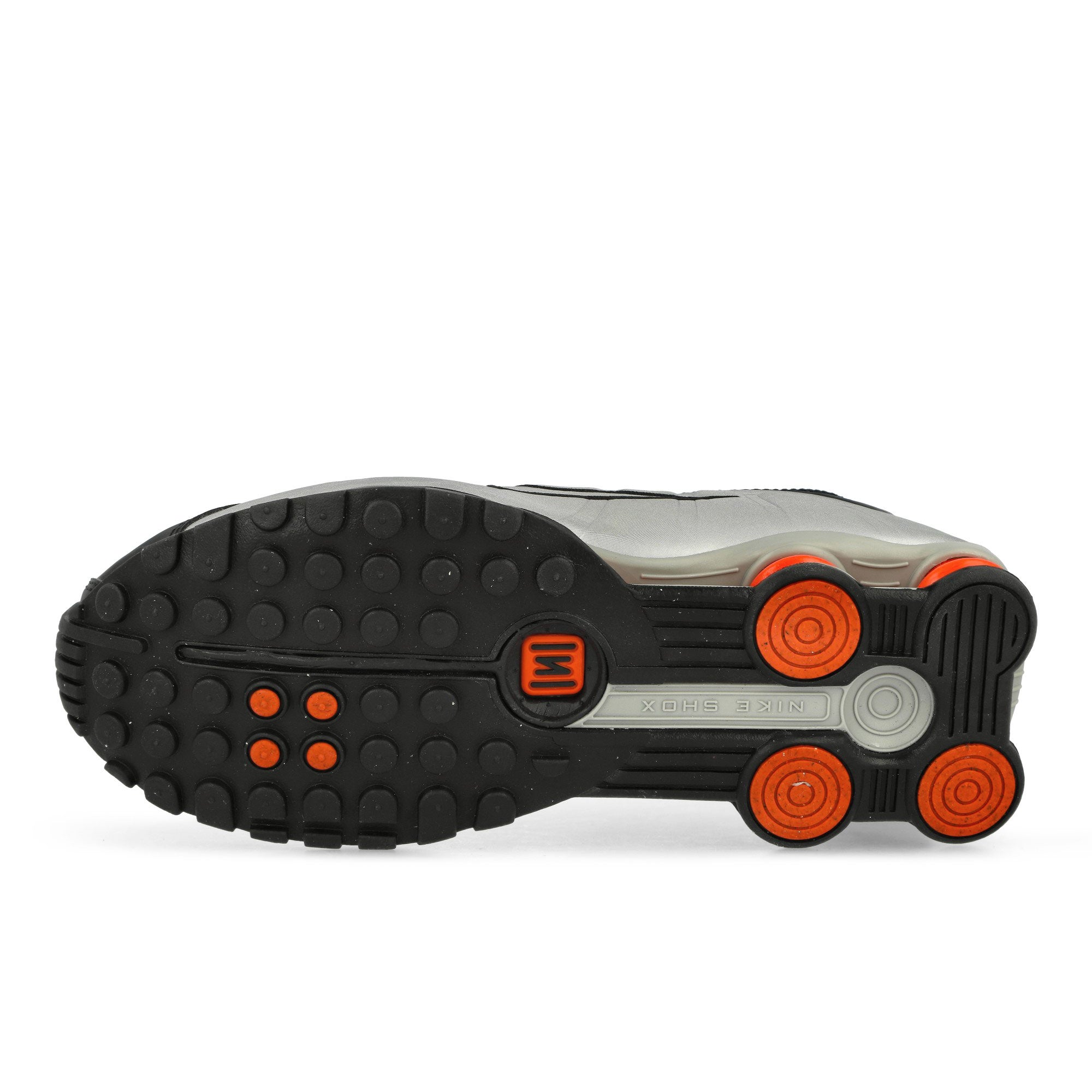 Nike Shox R4 Metallic Silver / Metallic Silver-Black Low Top Sneakers Detail View 1 | Overkill