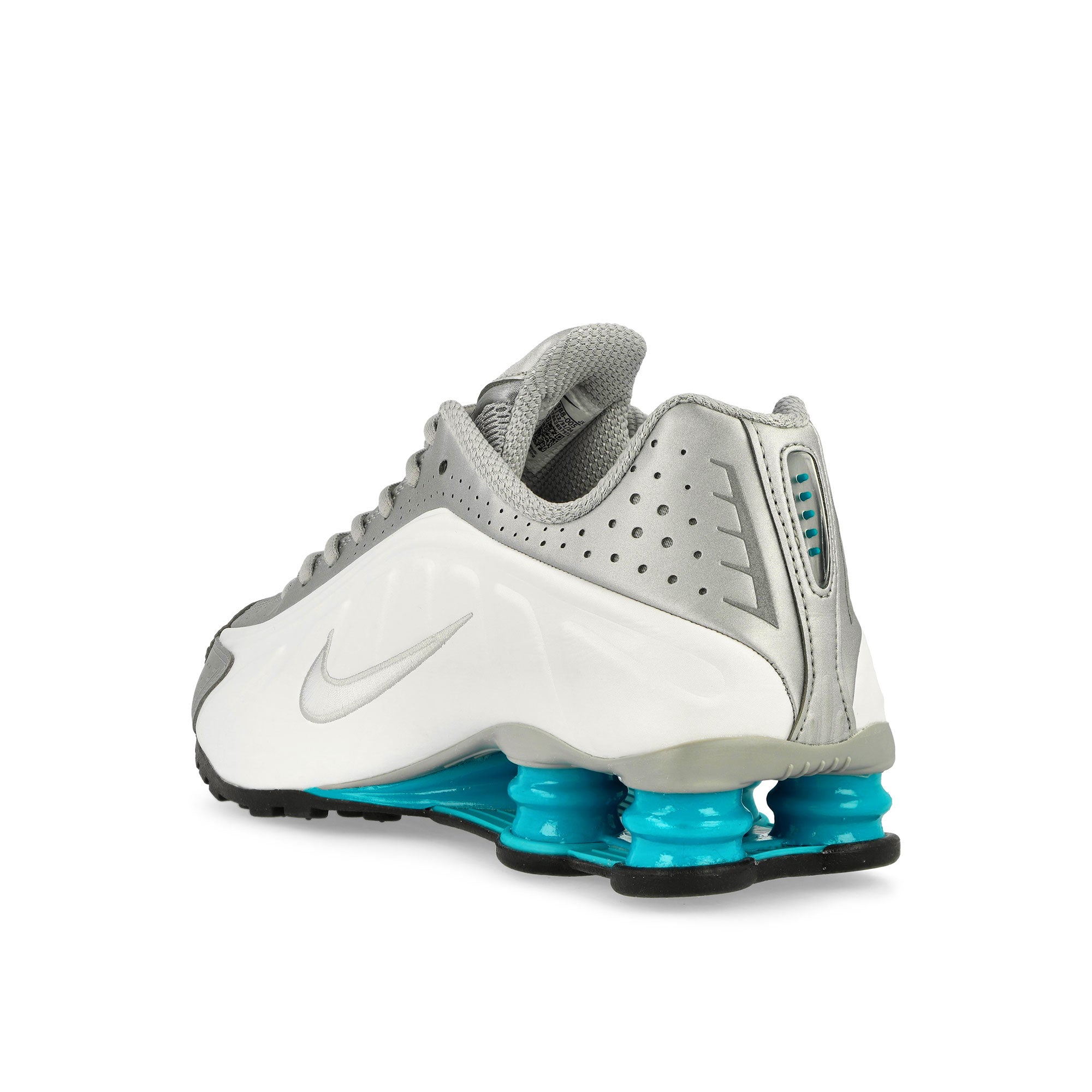 Nike Shox R4 Metallic Silver / Blue Lagoon - White Low Top Sneakers Material | Overkill