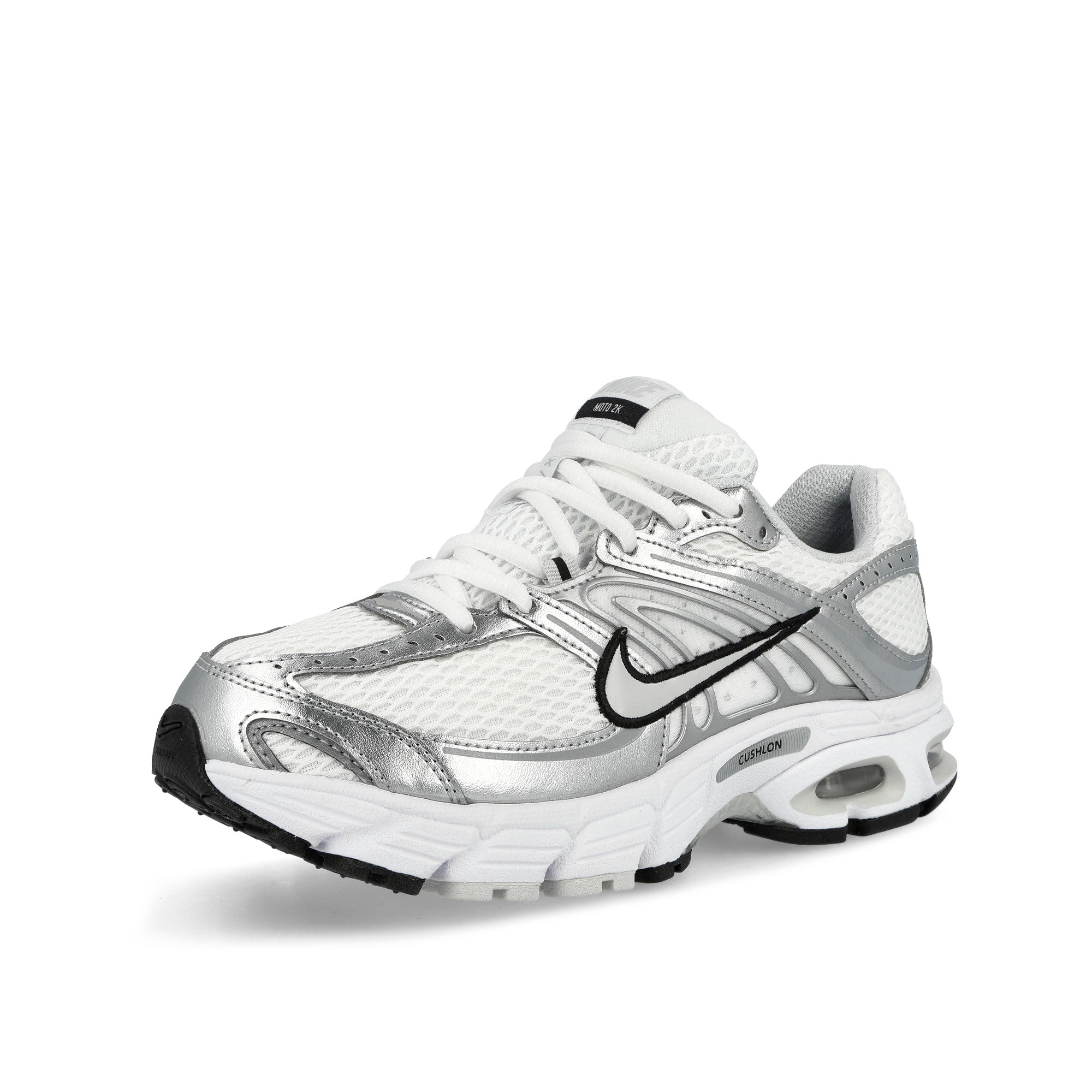 Nike Air Max Moto 2K White / Photon Dust - Metallic Silver - Black Low Top Sneakers HQ2056 103 Close-up | Overkill