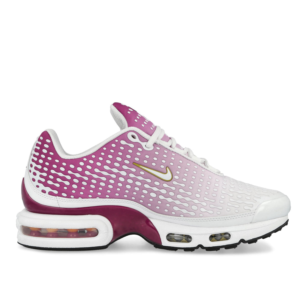 Nike Air Max Plus VII Rasberry Red / White - Metallic Gold - Black Low Top Sneakers HQ2197 601 Silhouette | Overkill