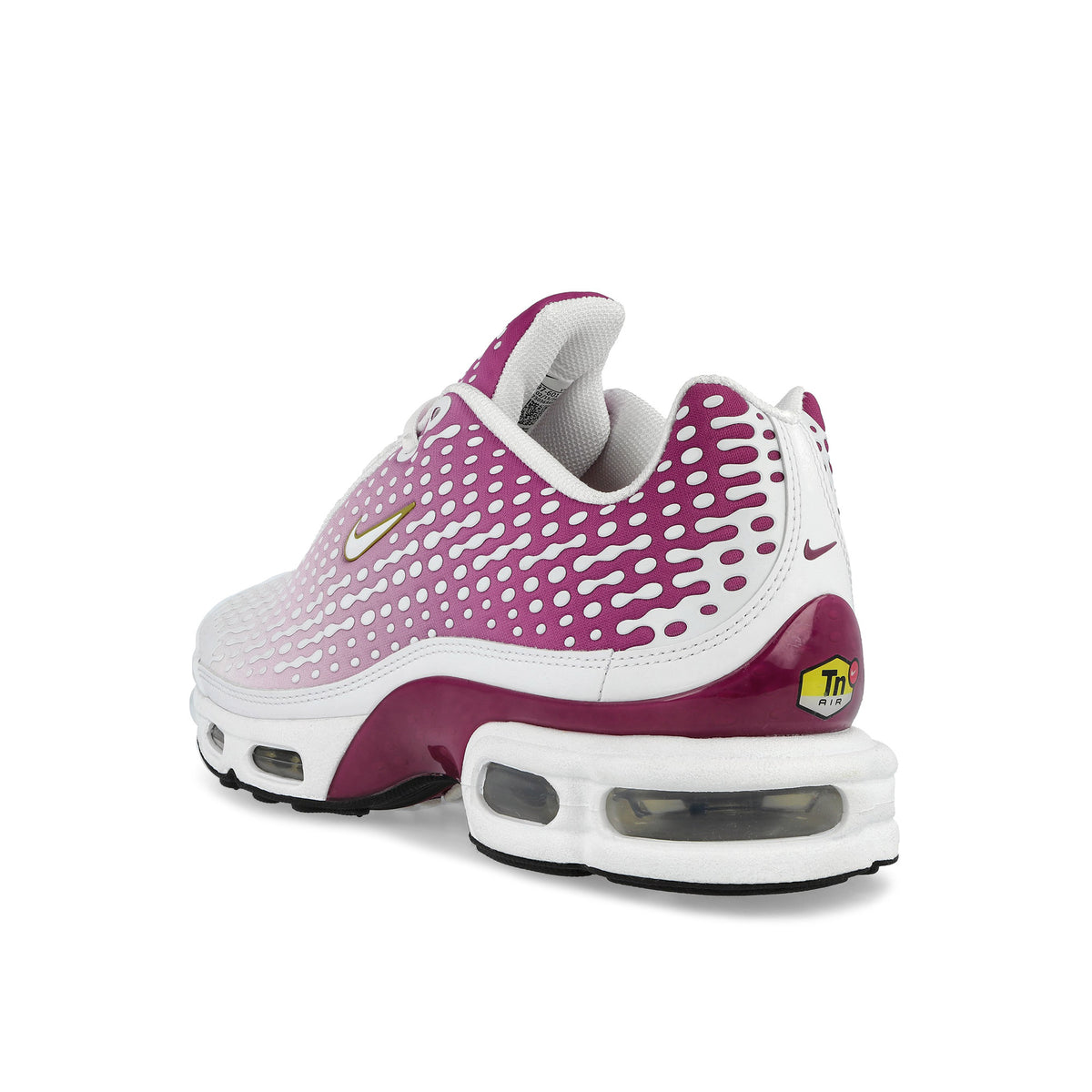Nike Air Max Plus VII Rasberry Red / White - Metallic Gold - Black Low Top Sneakers HQ2197 601 Material | Overkill