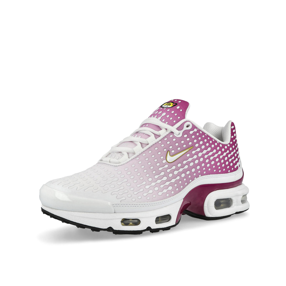 Nike Air Max Plus VII Rasberry Red / White - Metallic Gold - Black Low Top Sneakers HQ2197 601 Close-up | Overkill