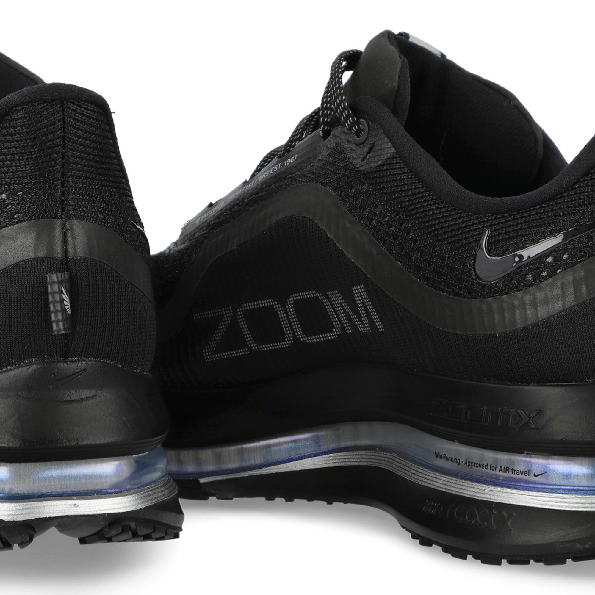 Nike Pegasus Premium Black / Black - Metallic Silver Low Top Sneakers HQ2592 005 Detailfoto | Overkill