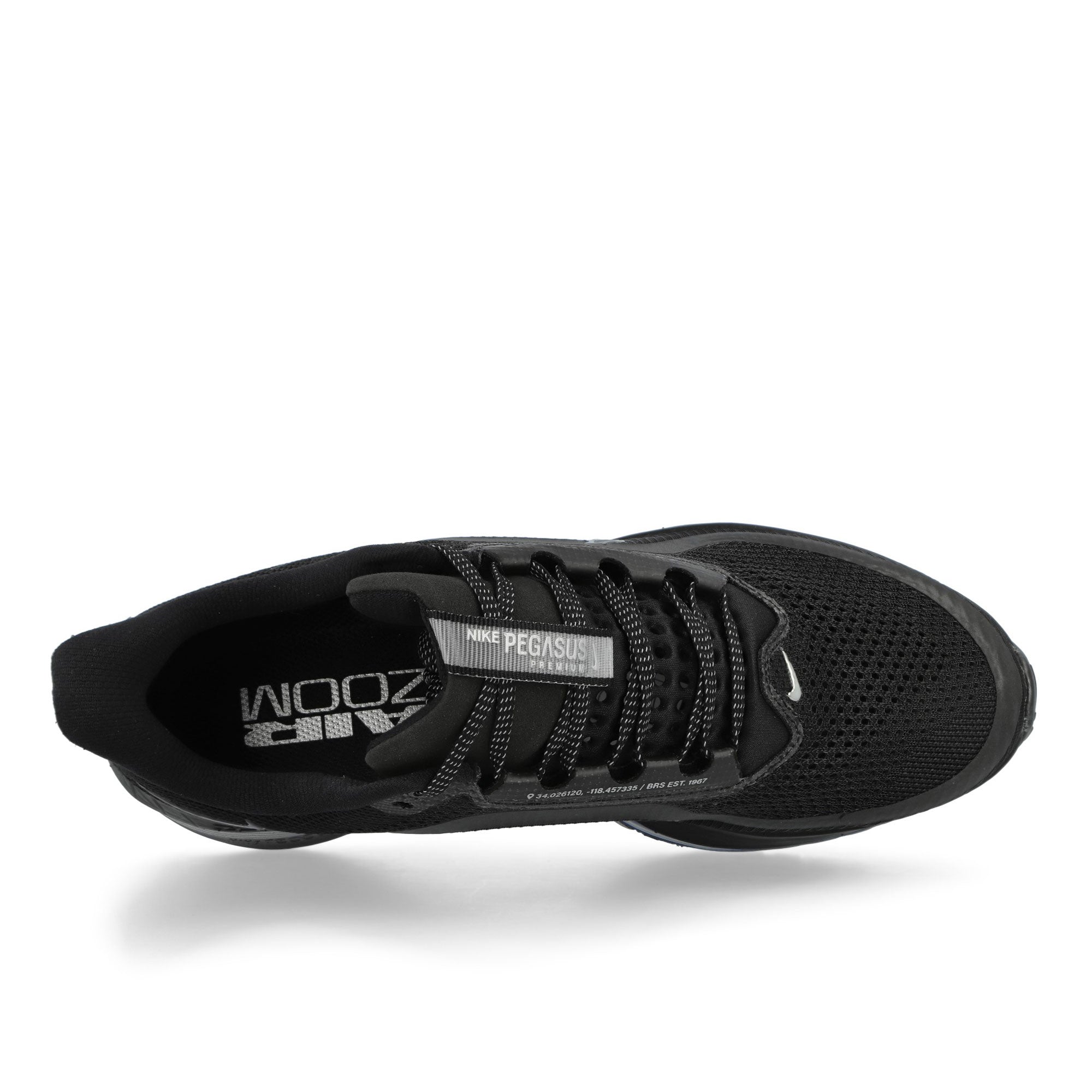 Nike Pegasus Premium Black / Black - Metallic Silver Low Top Sneakers HQ2592 005 Detail View 1 | Overkill