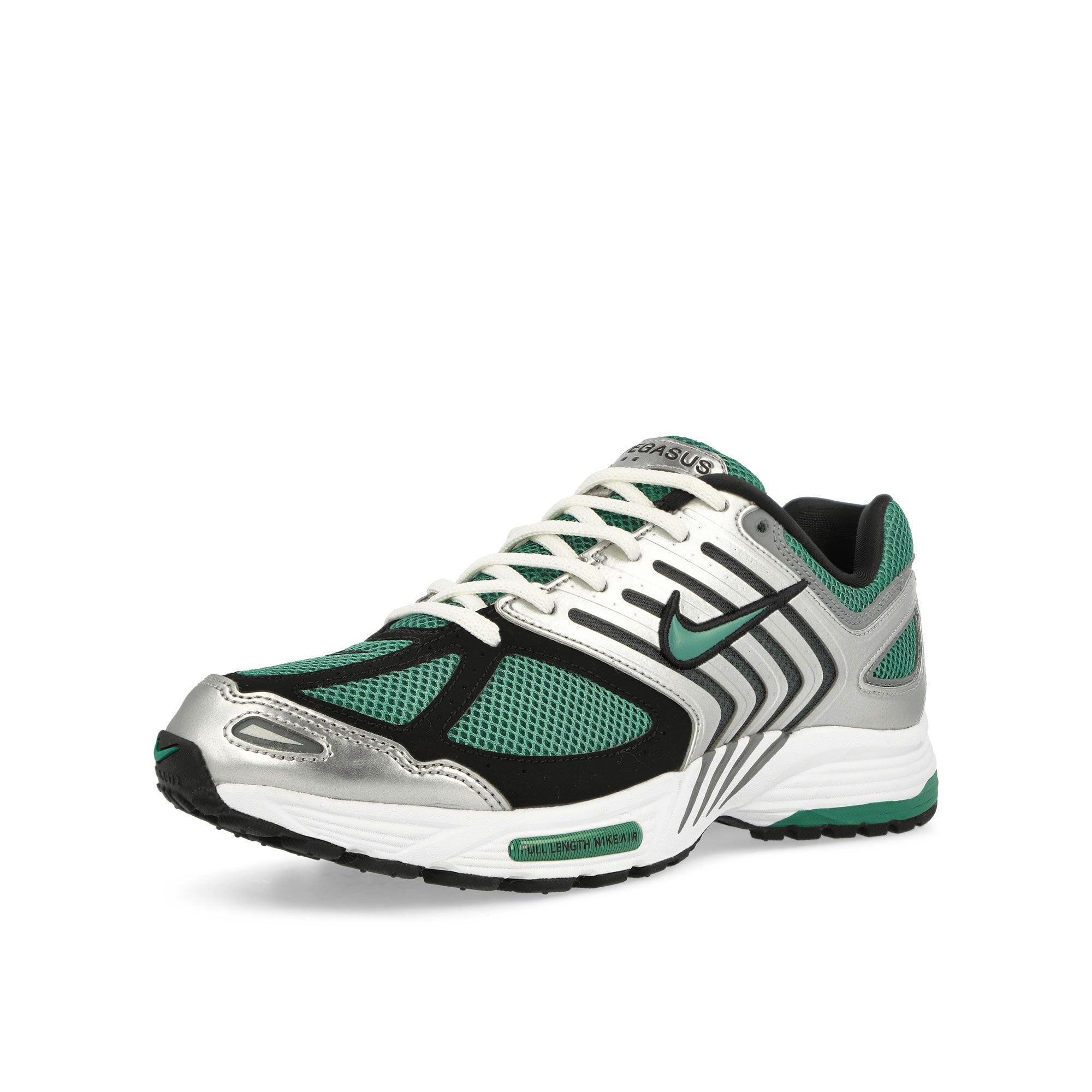 Nike Air Pegasus 2005 Metallic Silver / Bicoastal / Black / White Low Top Sneakers Close Up | Overkill