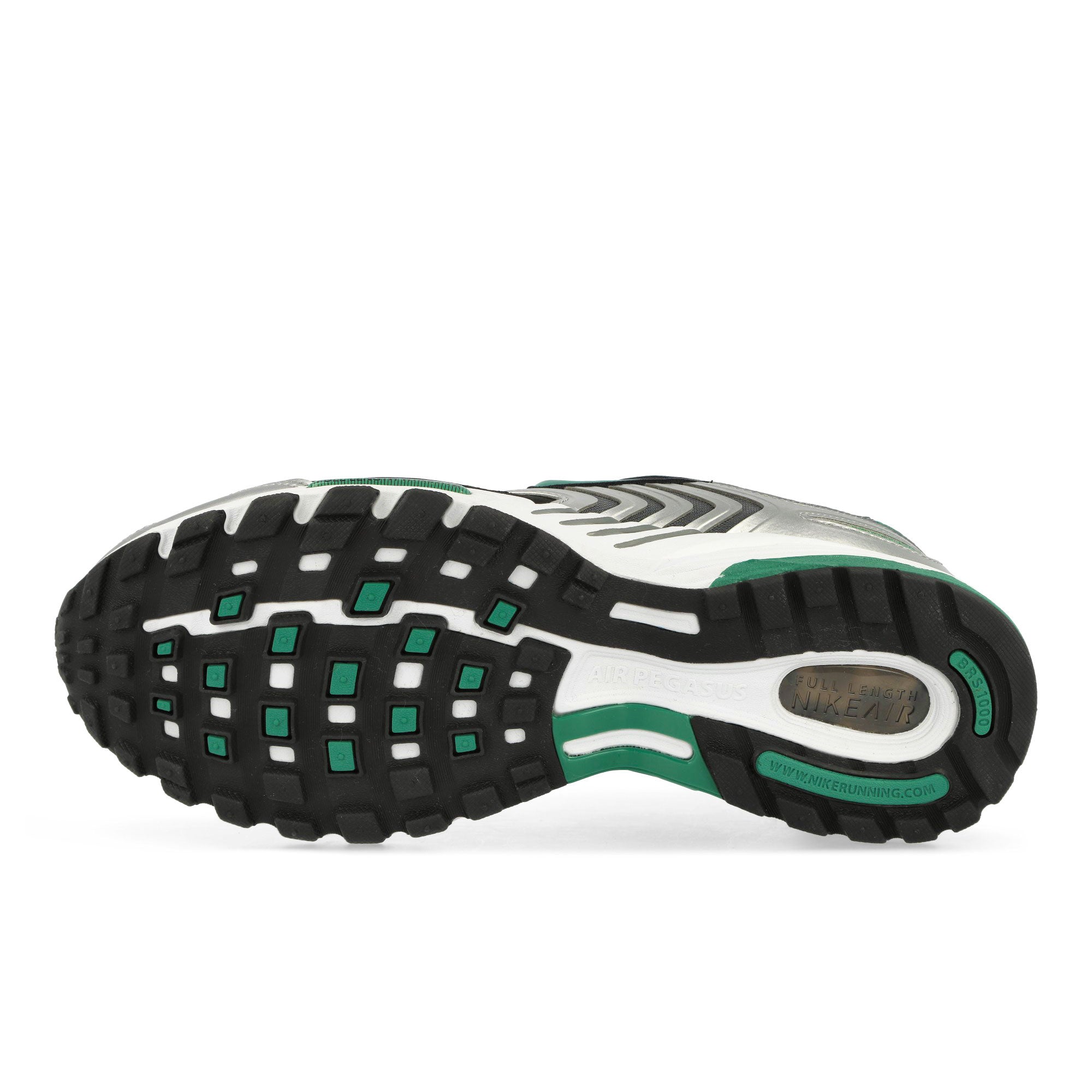 Nike Air Pegasus 2005 Metallic Silver / Bicoastal / Black / White Low Top Sneakers Detail View 1 | Overkill