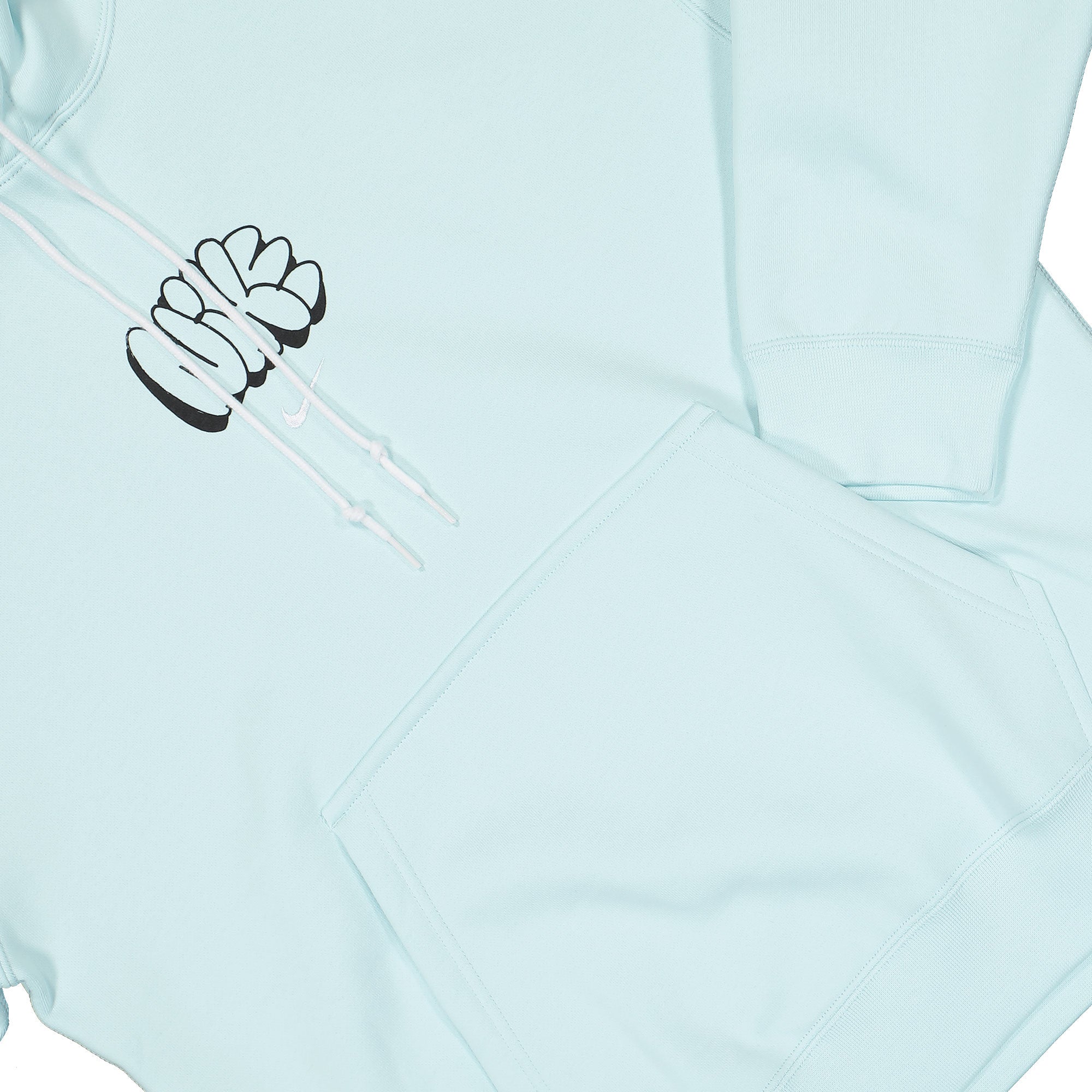 Nike Solo Swoosh Fleece Hoodie Glacier Blue Hoodies Detailfoto | Overkill