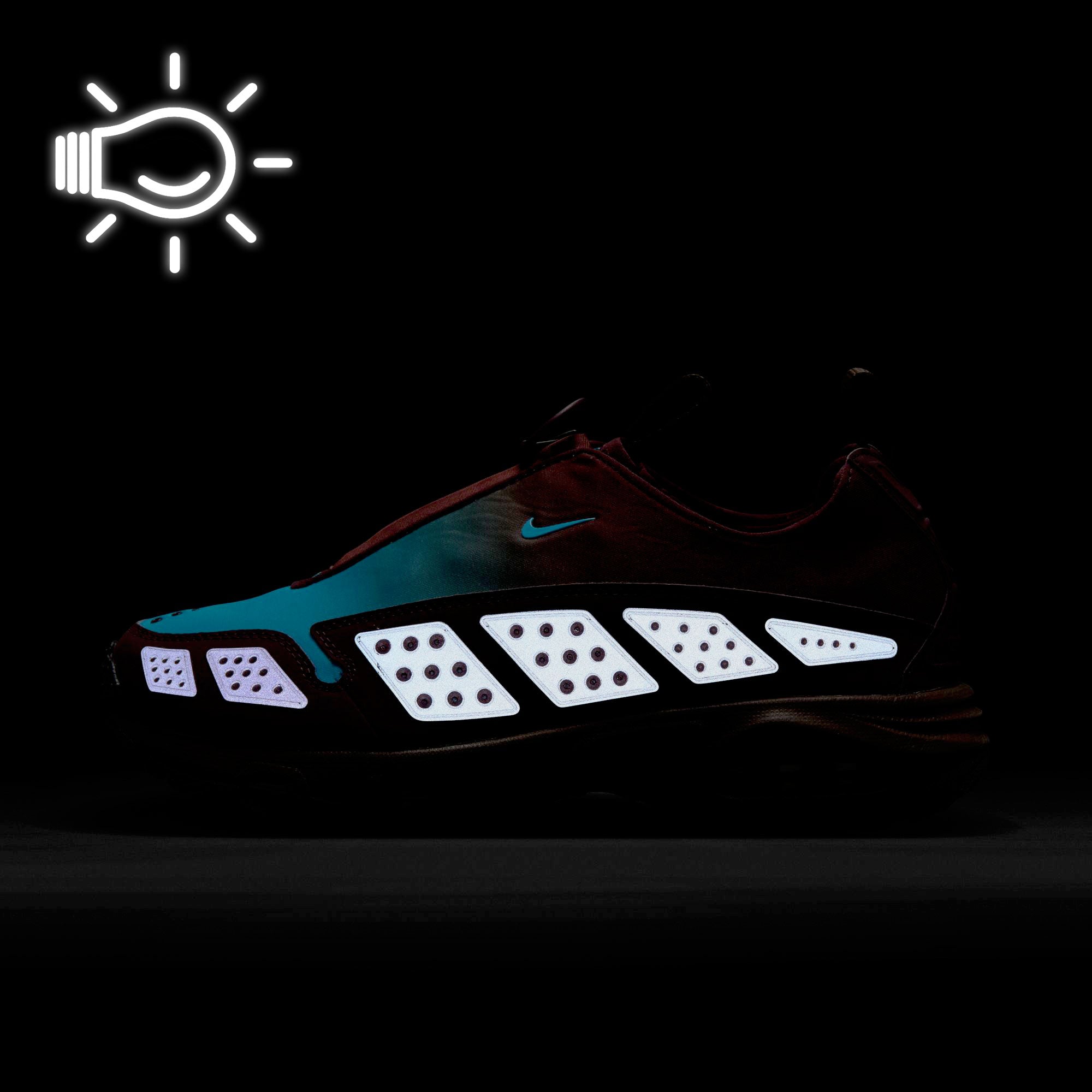 Nike W Air Max SNDR Burgundy Crush / Baltic Blue - Baroque Brown Low Top Sneakers Detail View 3 | Overkill