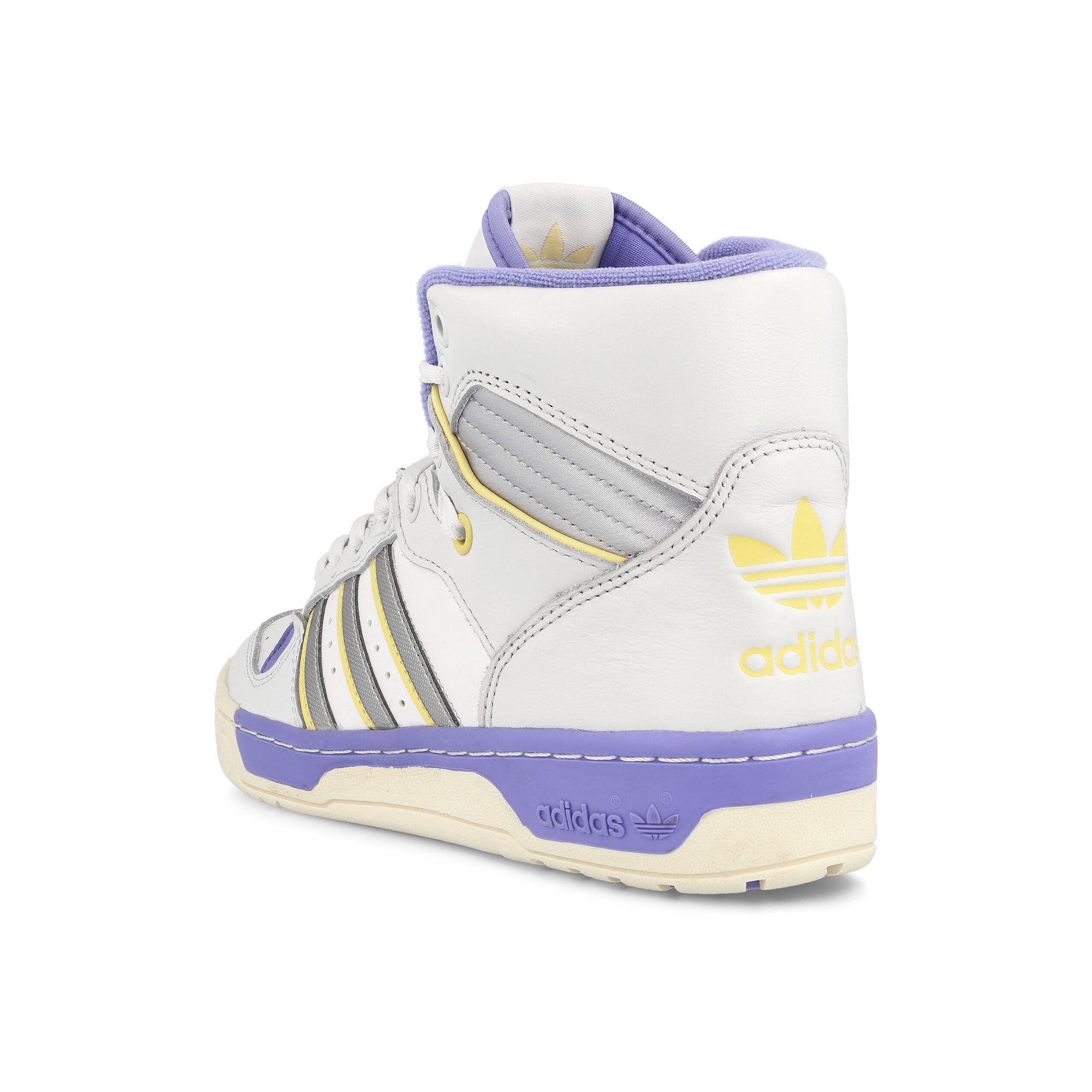 adidas Rivalry Hi W Crystal White-Silver Metallic-Chalk White High Top Sneakers Material | Overkill