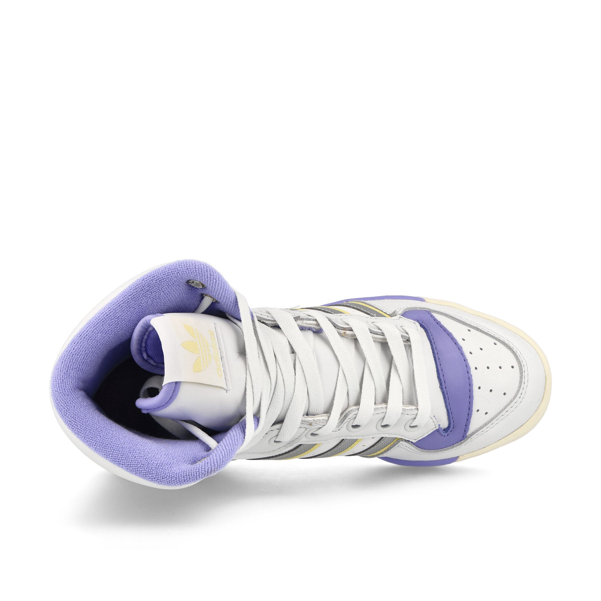 adidas Rivalry Hi W Crystal White-Silver Metallic-Chalk White High Top Sneakers Detailfoto | Overkill