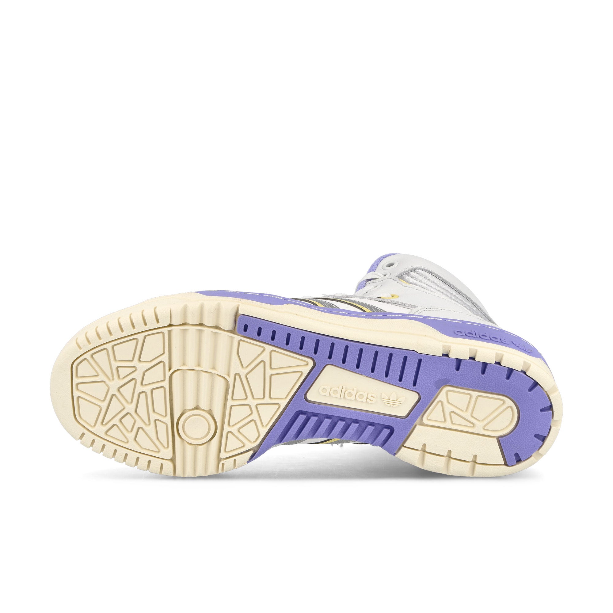 adidas Rivalry Hi W Crystal White-Silver Metallic-Chalk White High Top Sneakers Detail View 1 | Overkill