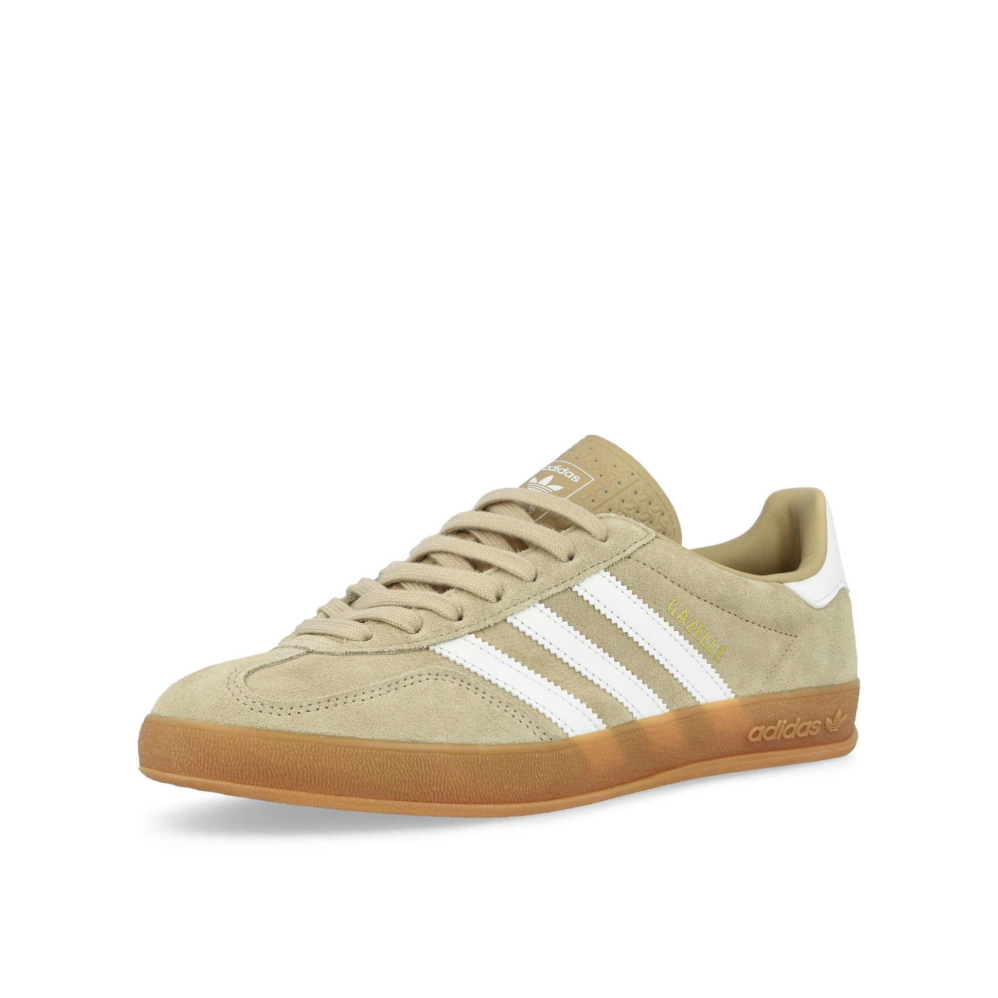 adidas Gazelle Indoor Magic Beige / Core White / Gum 2 Low Top Sneakers HQ5154 Close-up | Overkill