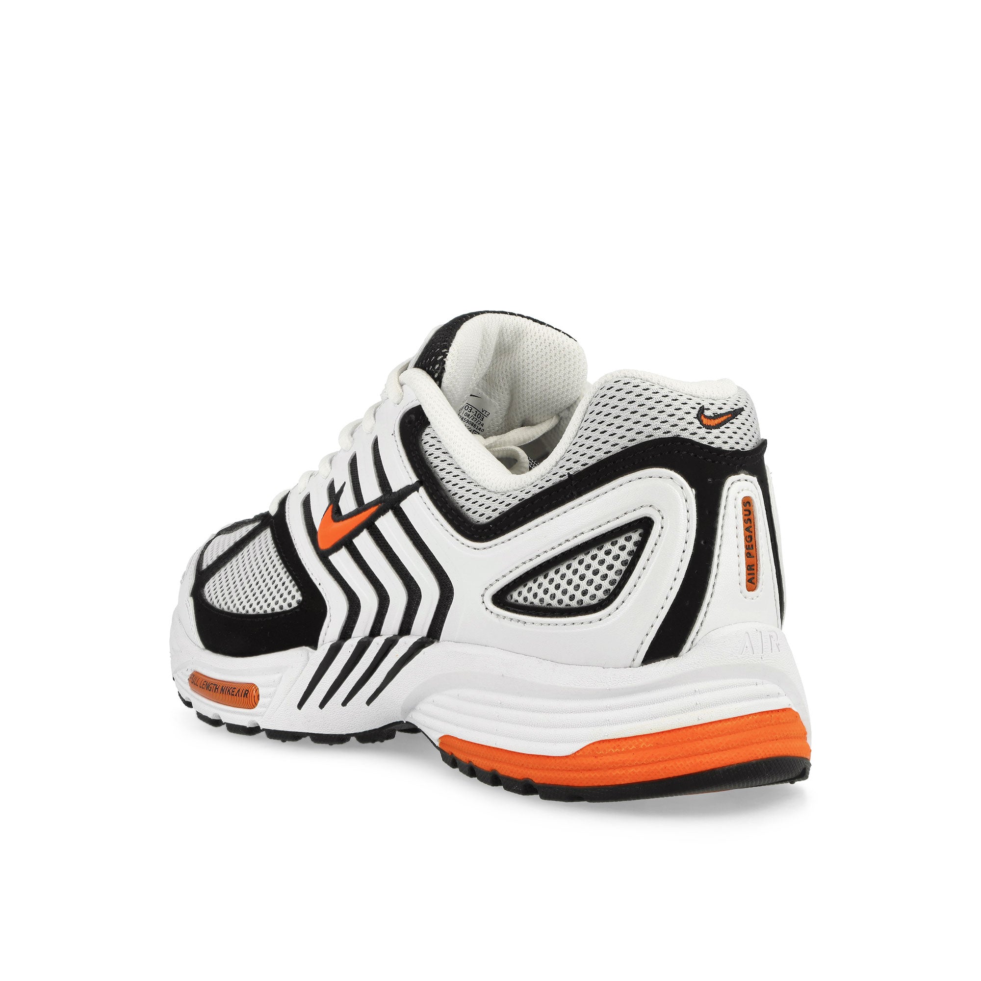 Nike Air Pegasus 2005 White / Safety Orange-Black Low Top Sneakers Material | Overkill