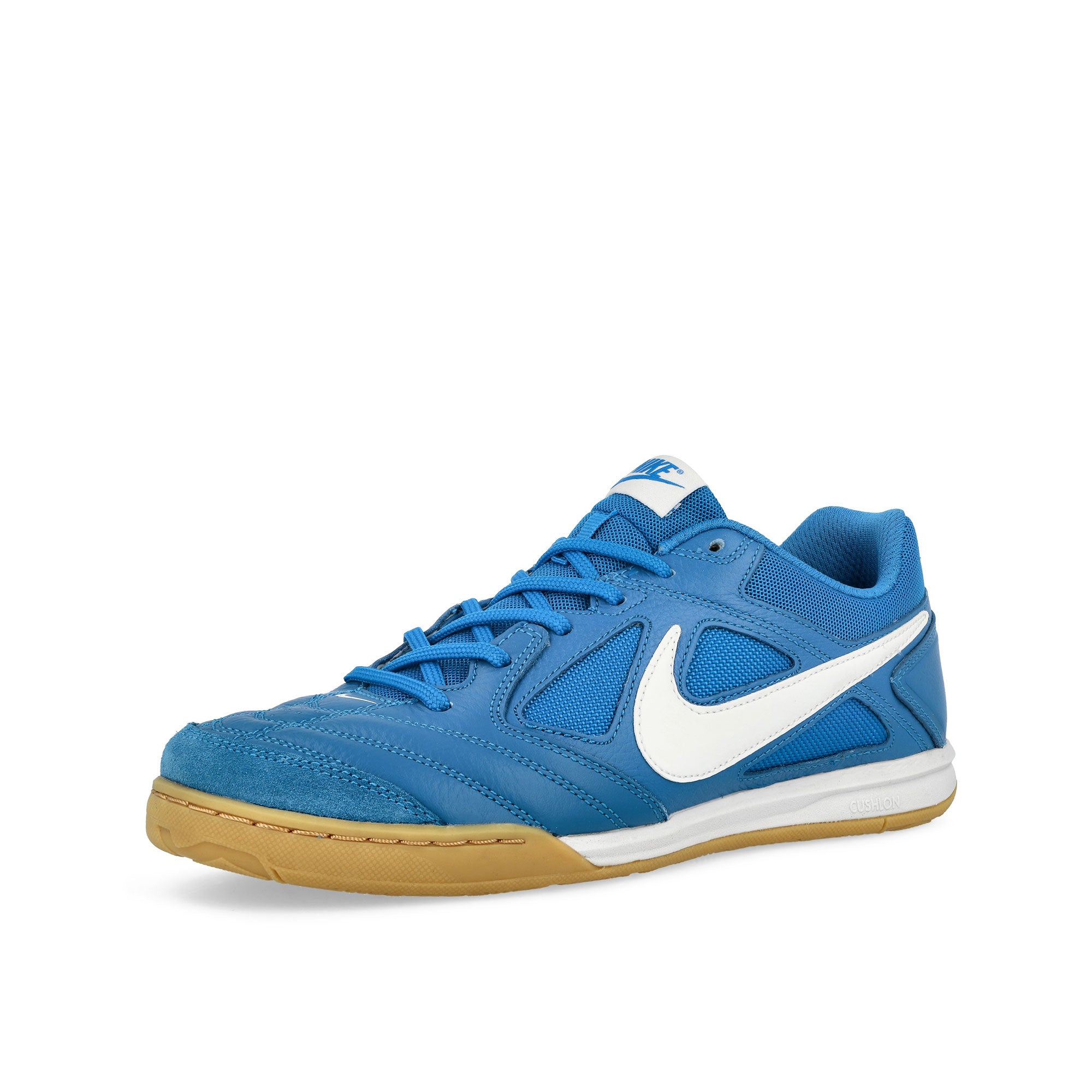 Nike Gato Photo Blue / White - Gum Yellow Low Top Sneakers Close Up | Overkill