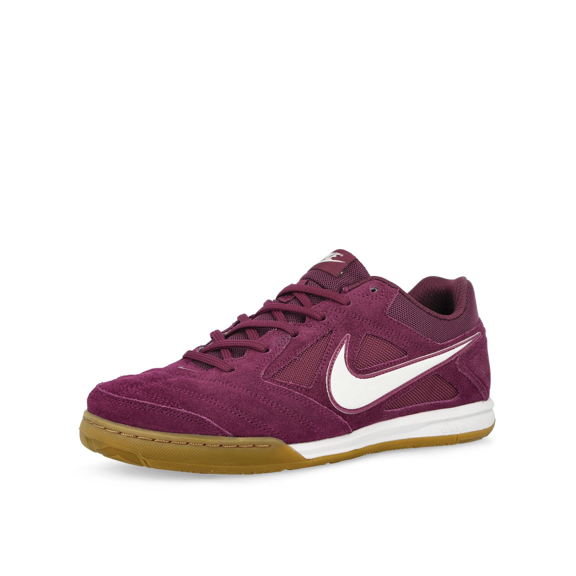Nike Gato Bordeaux / White - Gum Light Brown Low Top Sneakers Close Up | Overkill