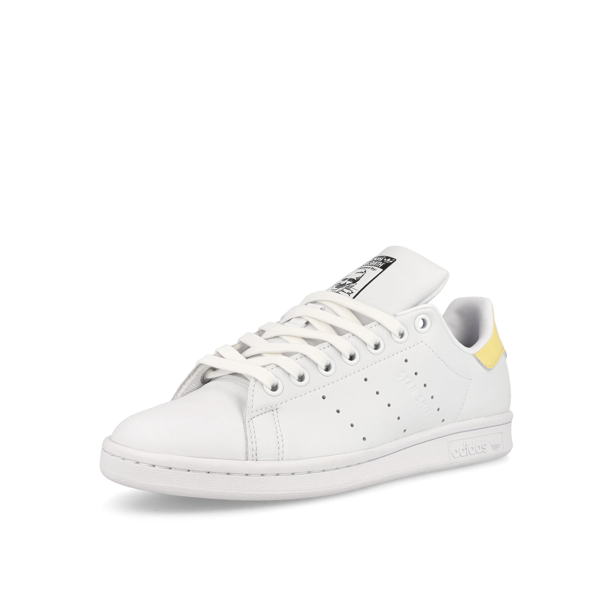 adidas Stan Smith W Footwear White / Almost Yellow / Core Black Low Top Sneakers Close Up | Overkill
