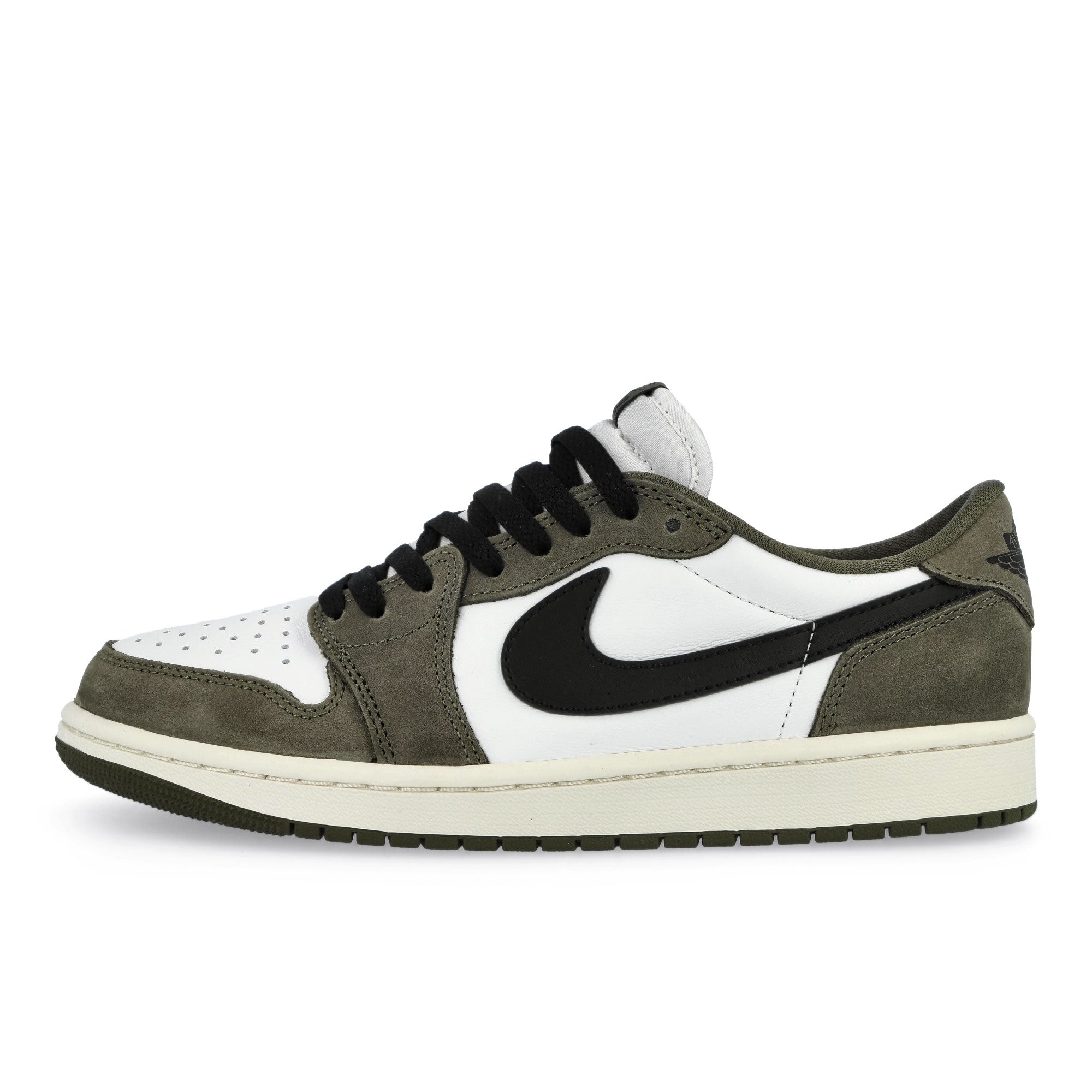 Air Jordan 1 Retro Low Medium Olive / Black - Summit White - Sail Low Top Sneakers HQ6998 200 | Overkill