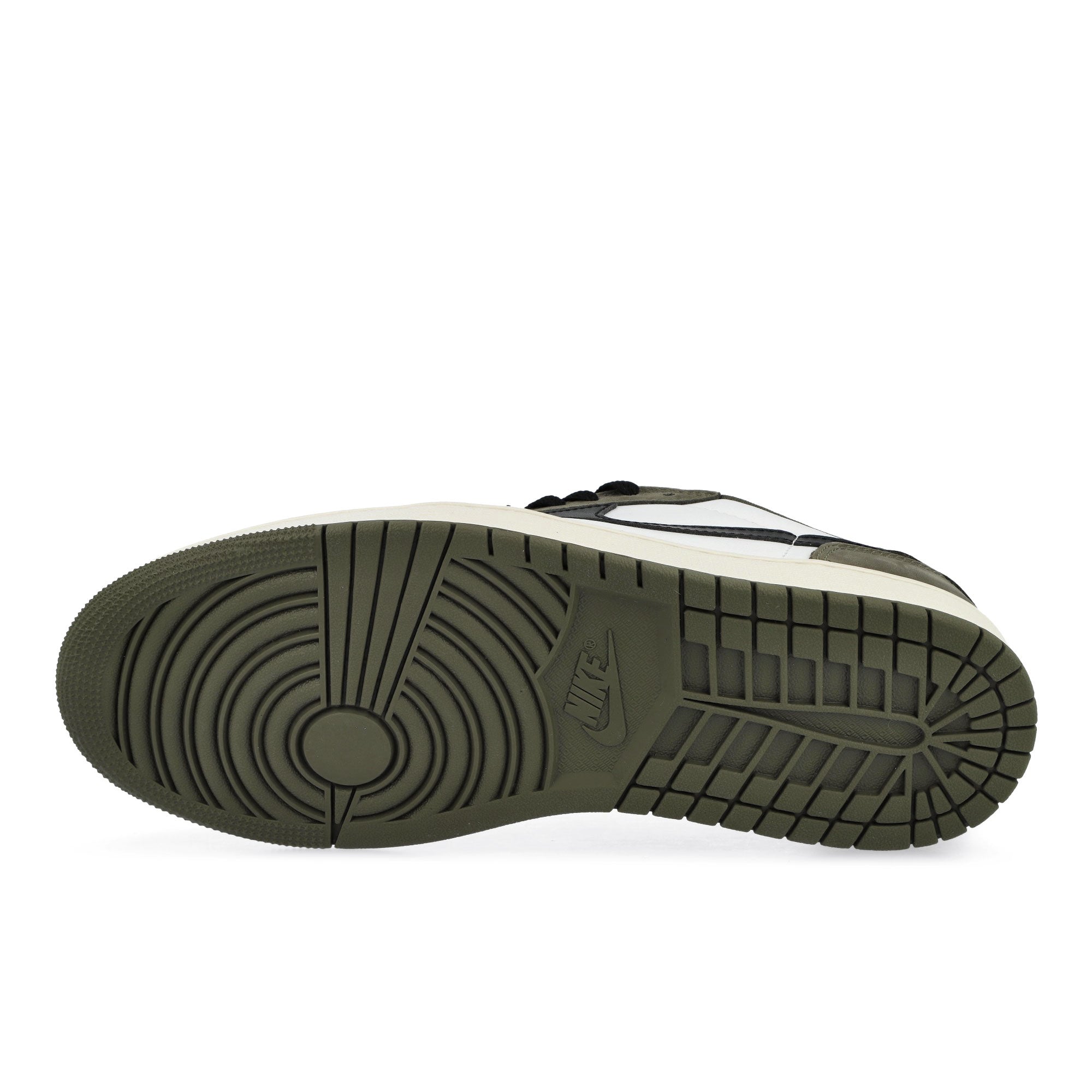 Air Jordan 1 Retro Low Medium Olive / Black - Summit White - Sail Low Top Sneakers HQ6998 200 Detail View 1 | Overkill