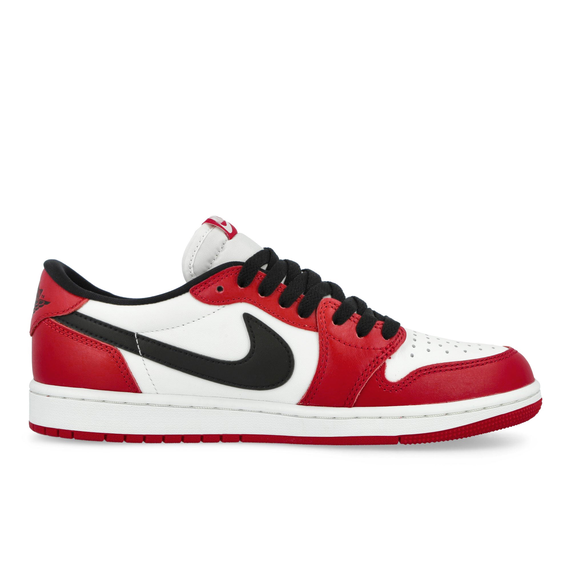 Air Jordan 1 Retro Low Chicago Varsity Red / Black - Summit White Low Top Sneakers HQ6998 600 Silhouette | Overkill