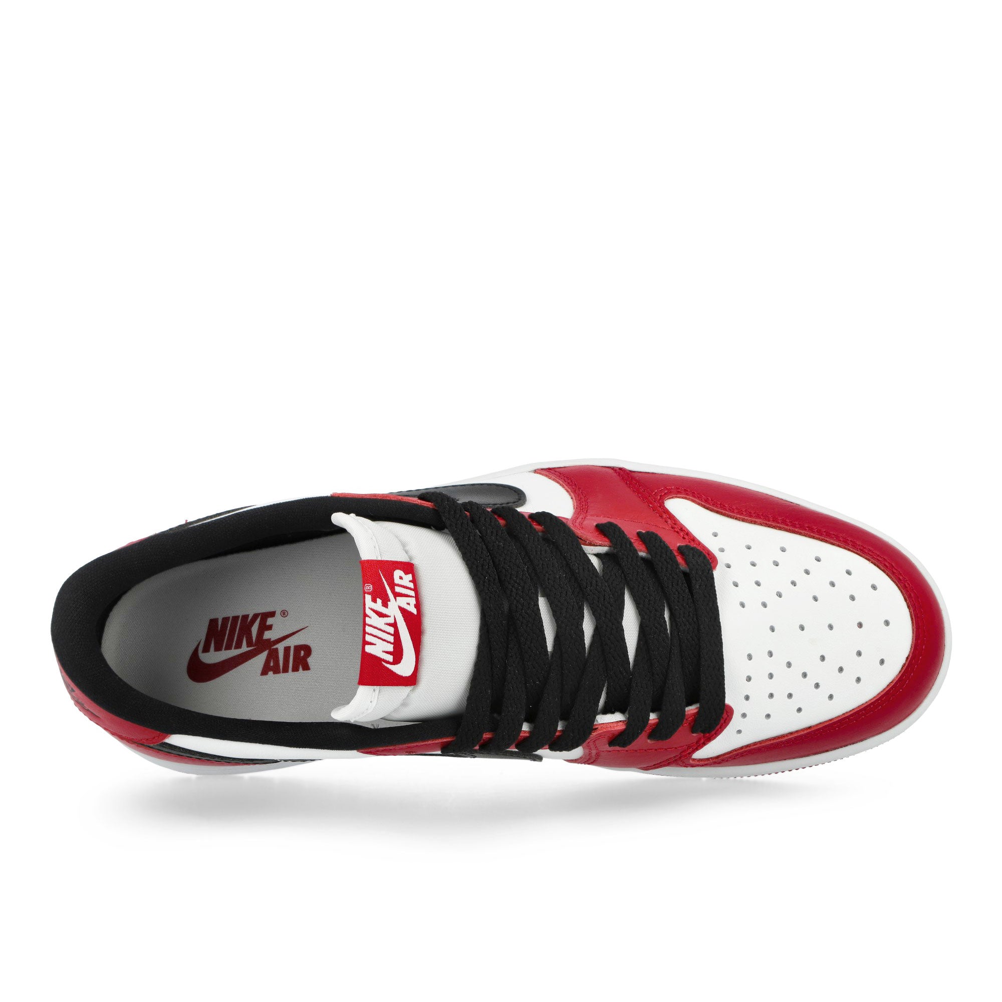 Air Jordan 1 Retro Low Chicago Varsity Red / Black - Summit White Low Top Sneakers HQ6998 600 Detailfoto | Overkill