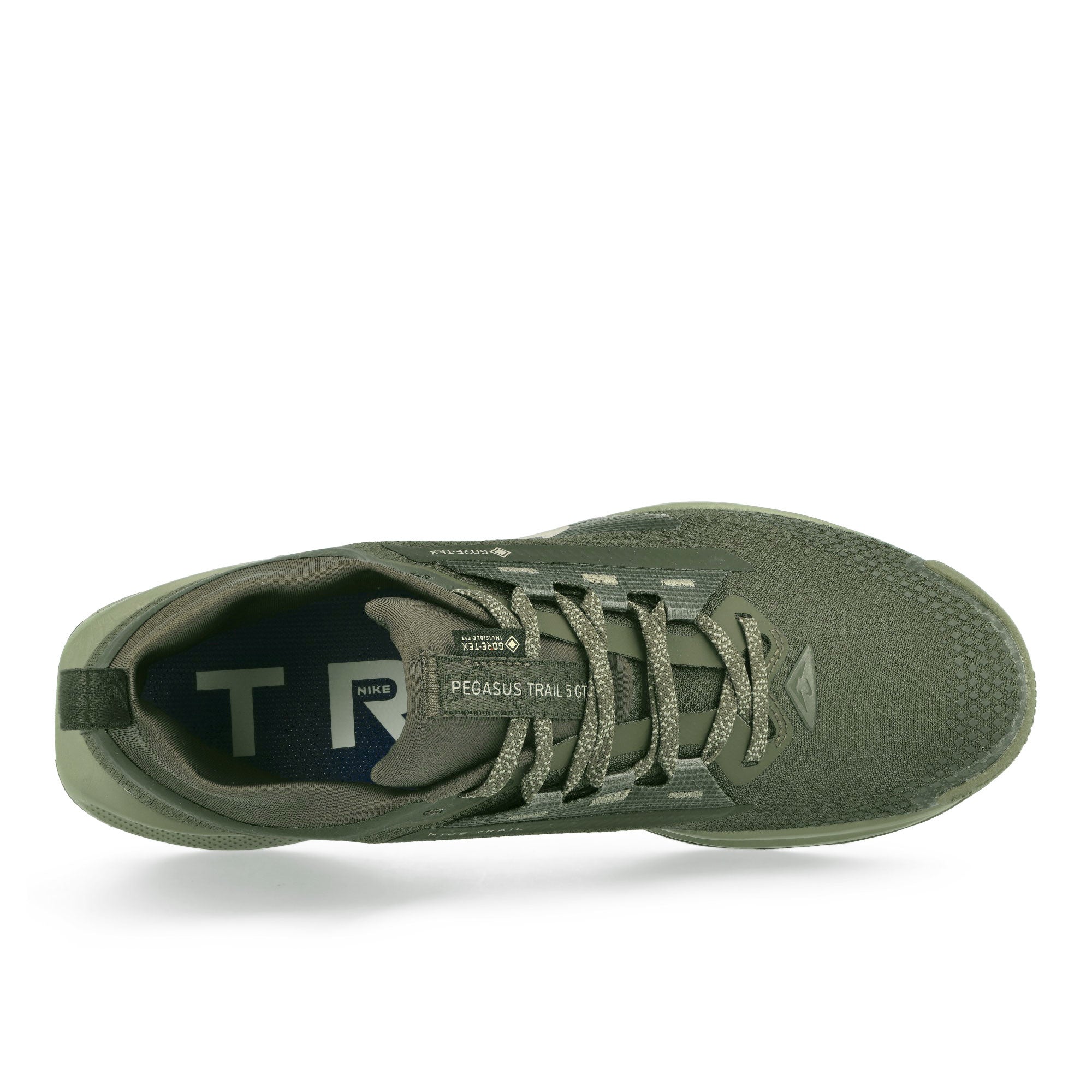 Nike Reactx Pegasus Trail 5 GTX SP Sequoia / Medium Olive - Cargo Khaki Low Top Sneakers Detailfoto | Overkill