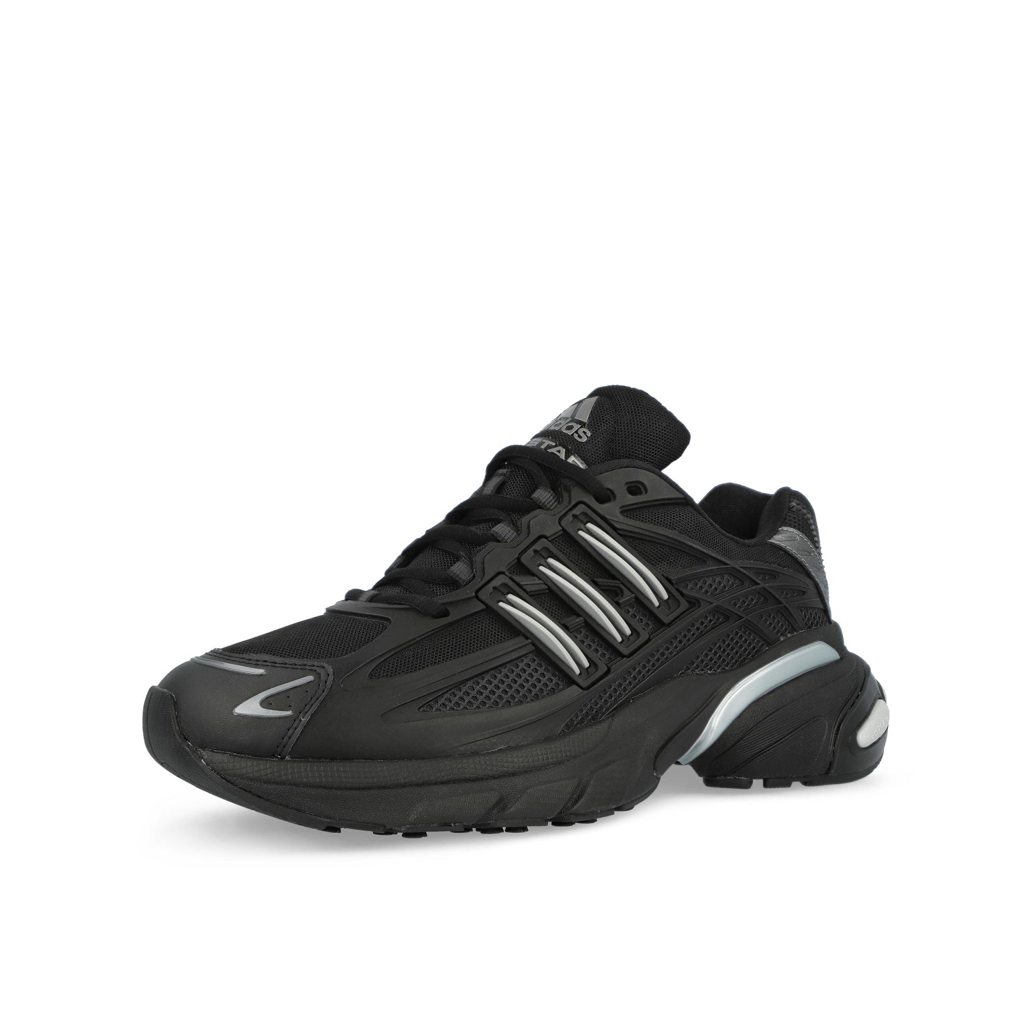 adidas Adistar XLG 2.0 Core Black / Core Black / Silver Metallic Sneaker HQ7555 Close-up | Overkill