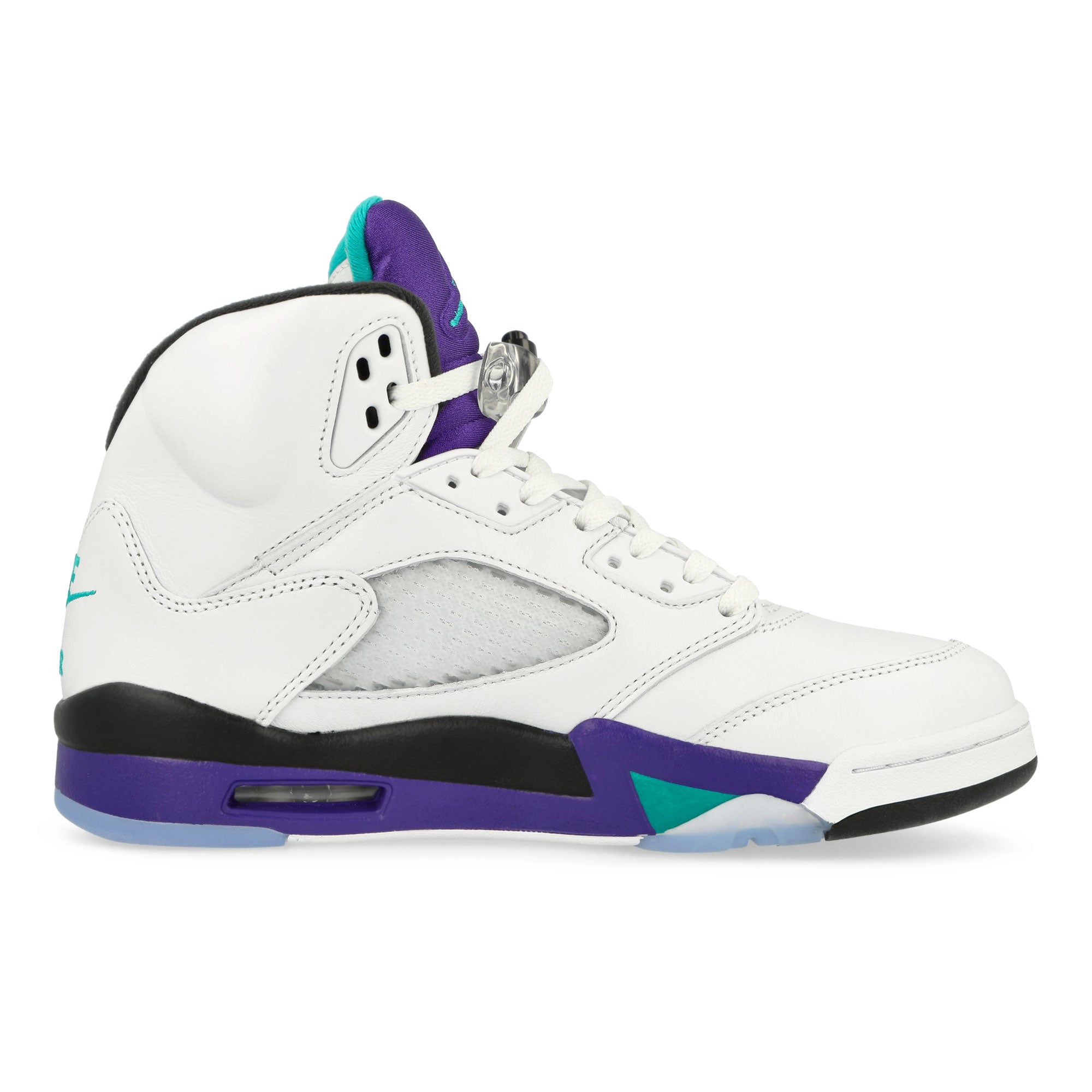 Jordan Air Jordan 5 Retro Grape White / New Emerald - Grape Ice - Black High Top Sneakers HQ7978 100 Silhouette | Overkill