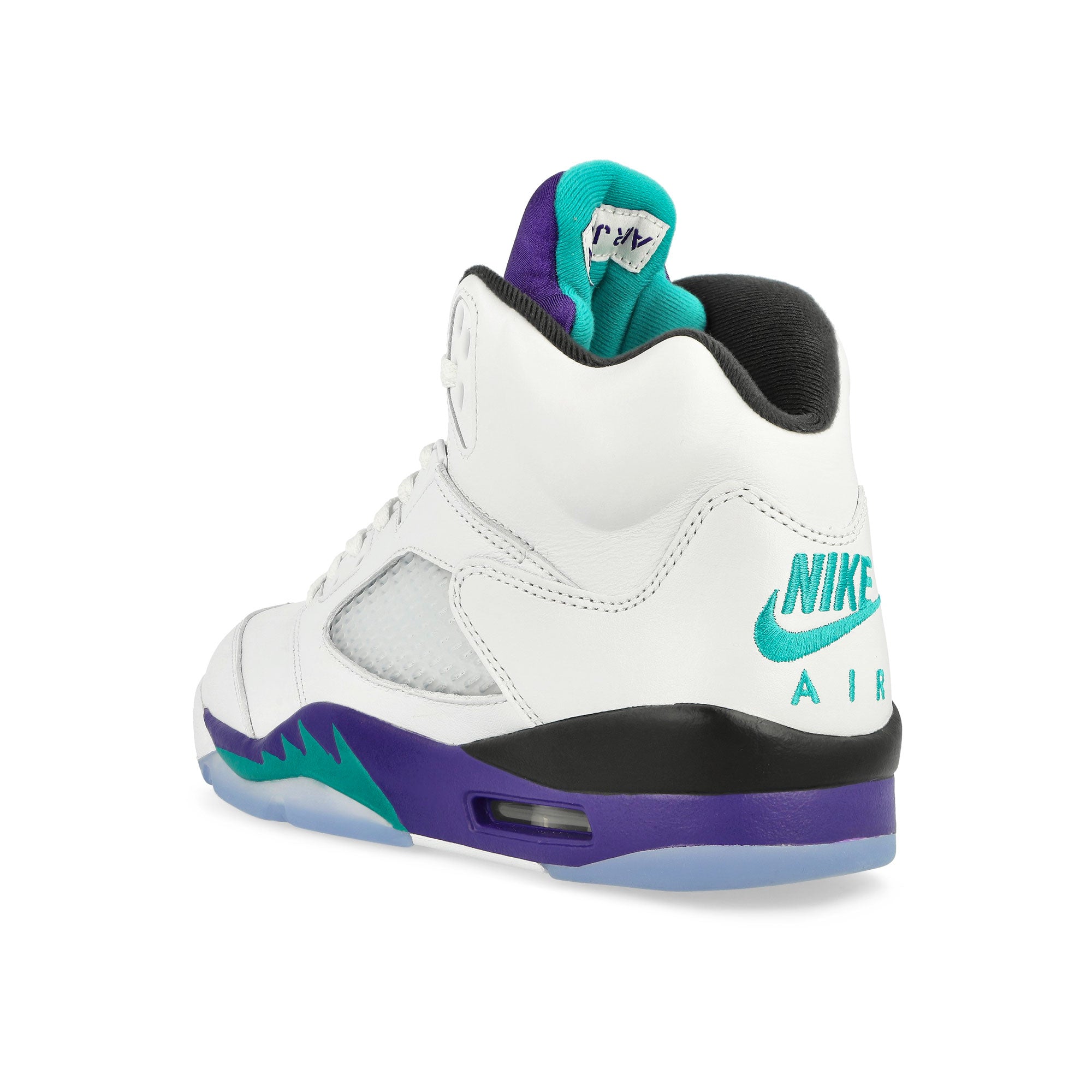 Jordan Air Jordan 5 Retro Grape White / New Emerald - Grape Ice - Black High Top Sneakers HQ7978 100 Material | Overkill