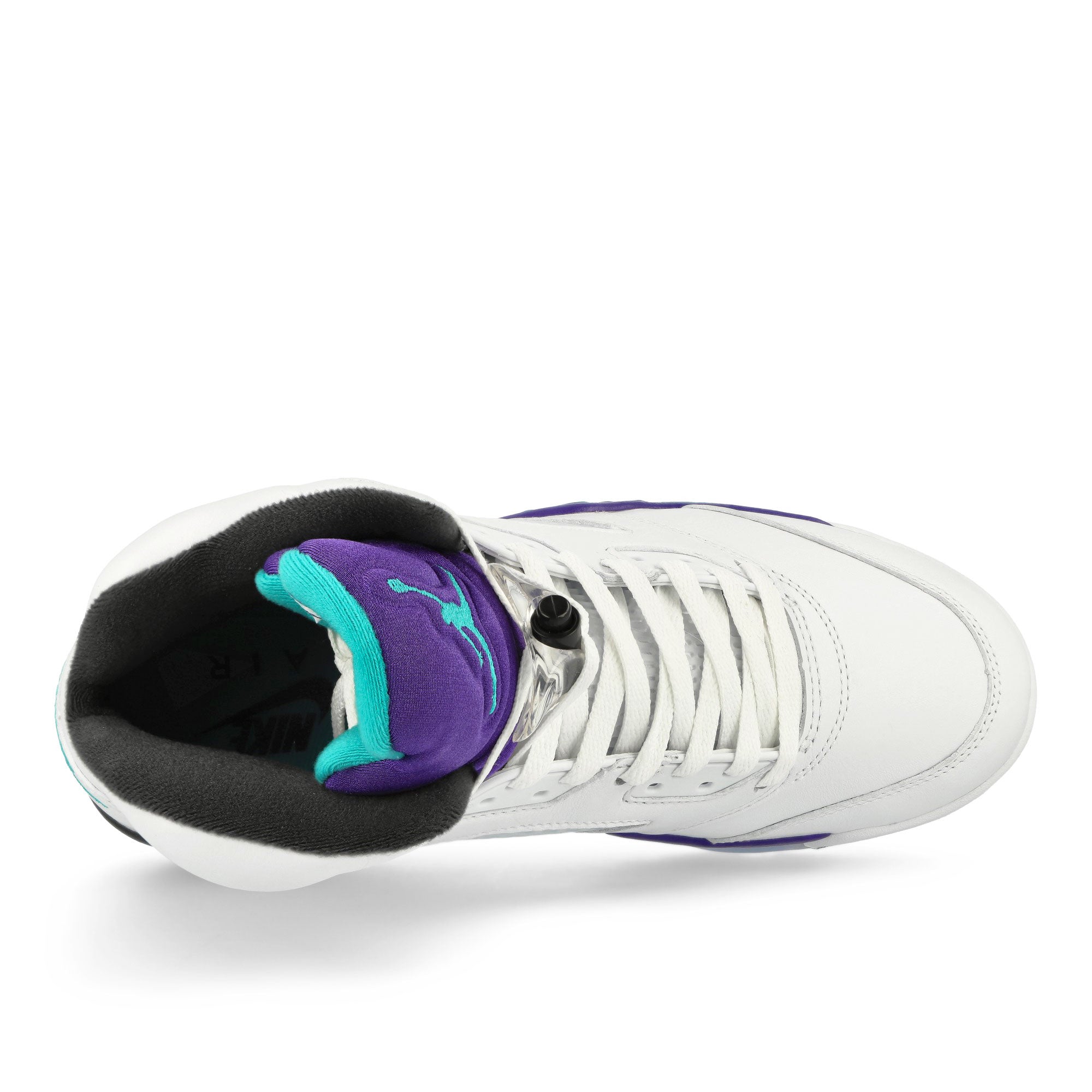 Jordan Air Jordan 5 Retro Grape White / New Emerald - Grape Ice - Black High Top Sneakers HQ7978 100 Detailfoto | Overkill