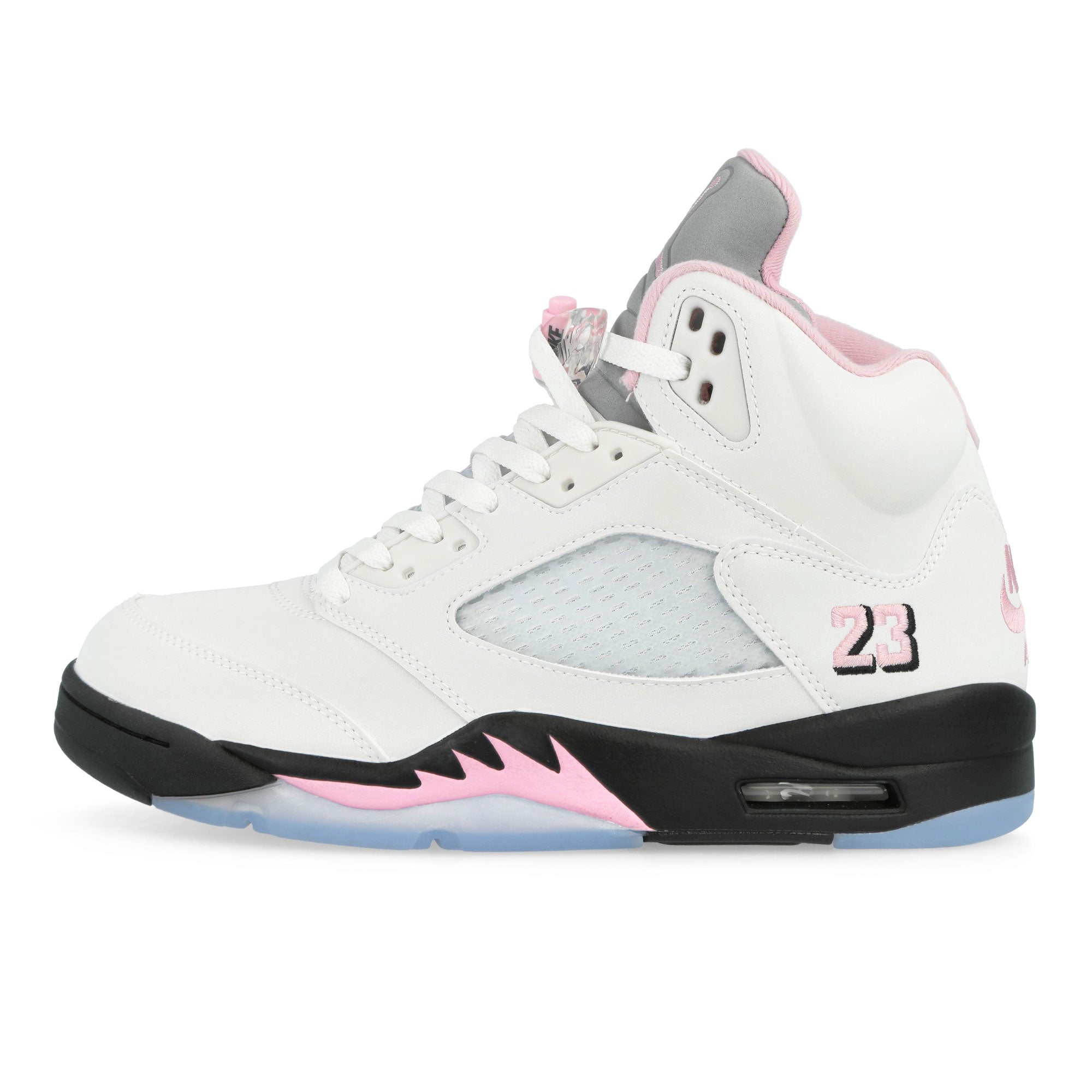 Jordan Air Jordan 5 Retro OG White / Med Soft Pink - Black High Top Sneakers HQ7978 102 | Overkill